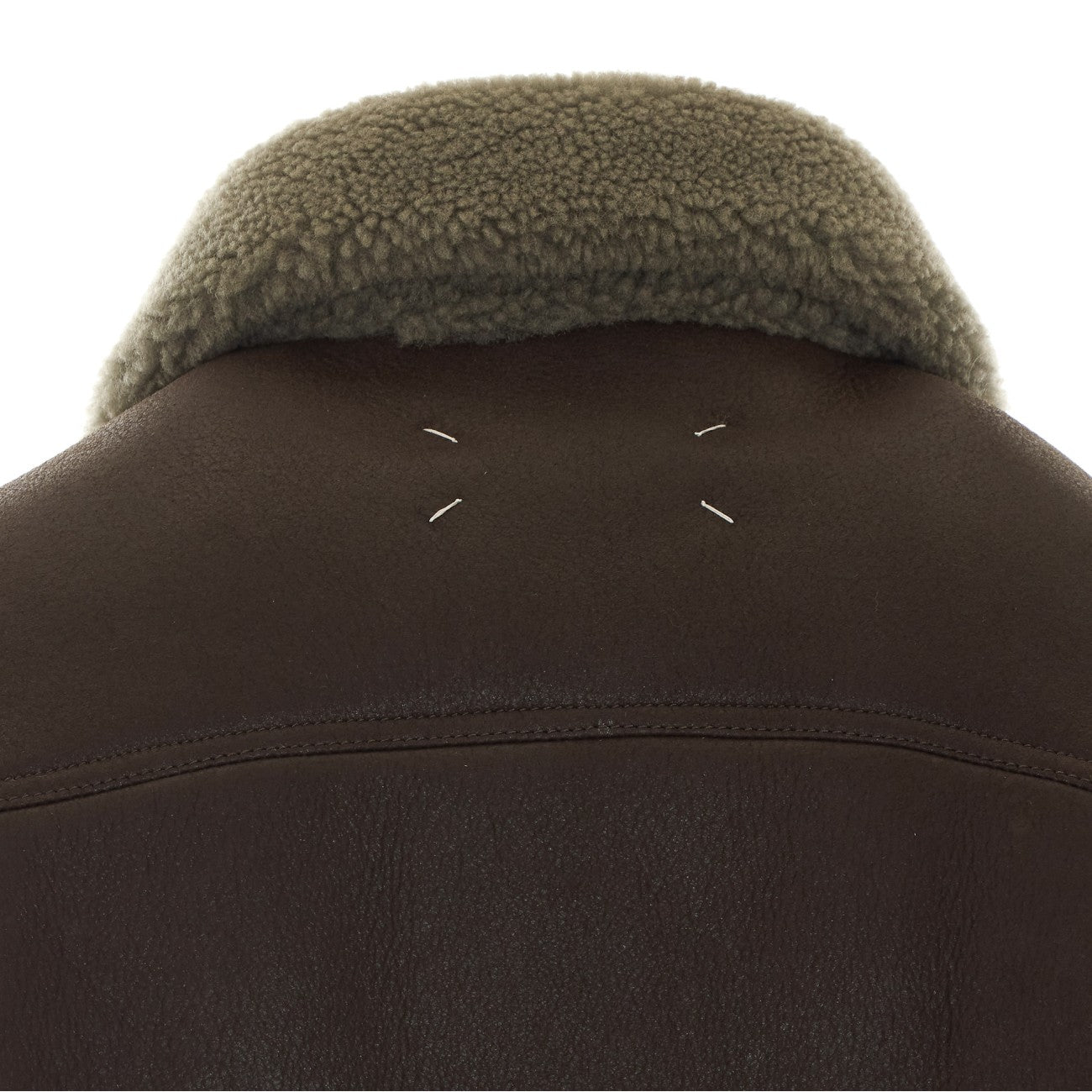 Maison Margiela Men Waxed Shearling Jacket MAISON MARGIELA