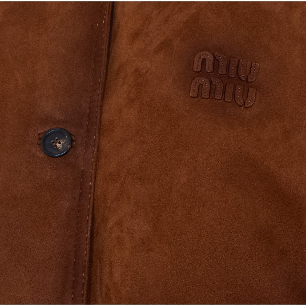 Miu Miu Women Waxed Suede Jacket MIU MIU