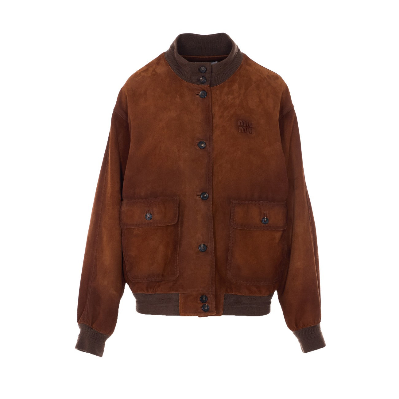 Miu Miu Women Waxed Suede Jacket MIU MIU