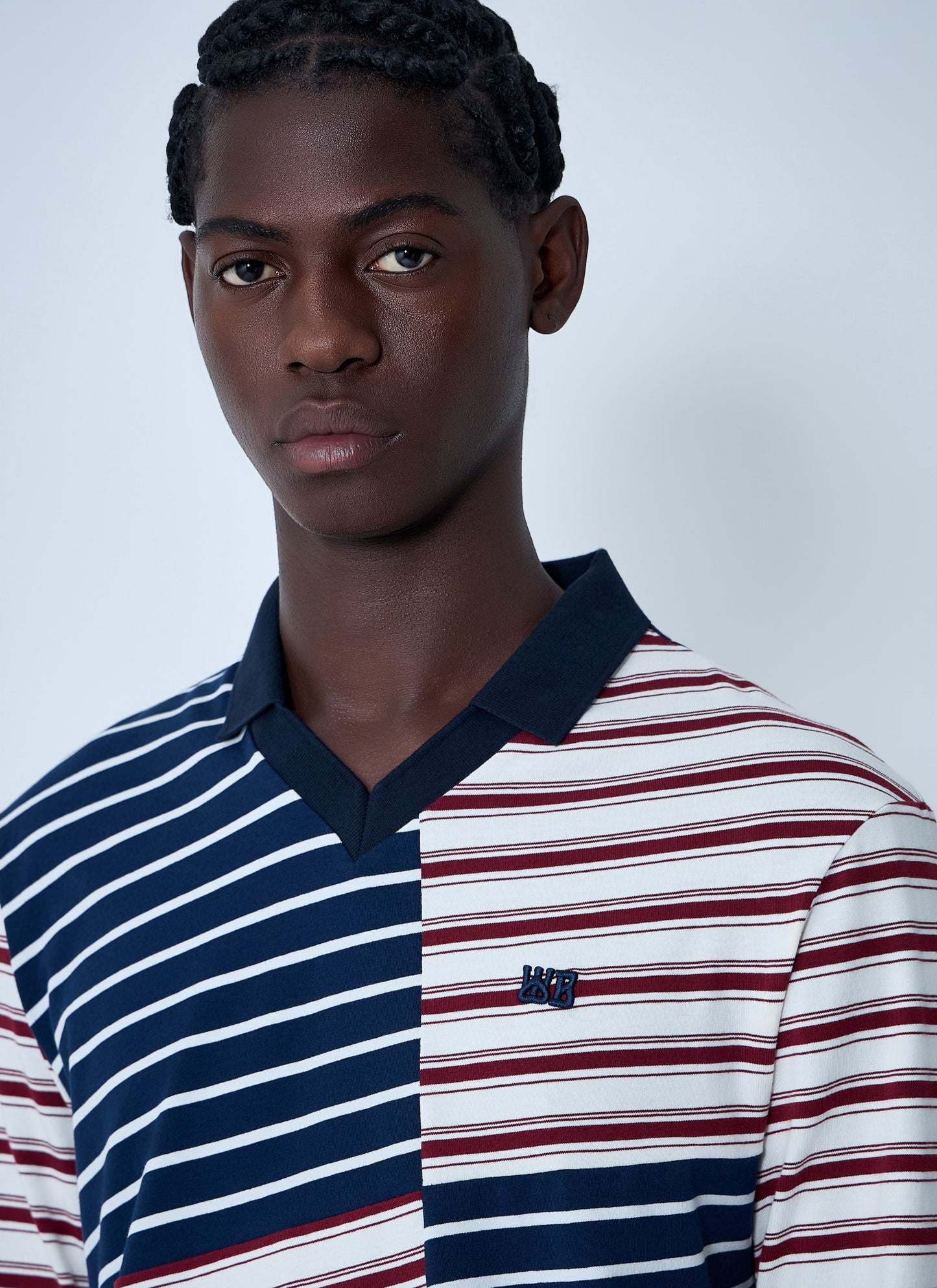 Wales Bonner Men Logo Motif Polo Shirt WALES BONNER