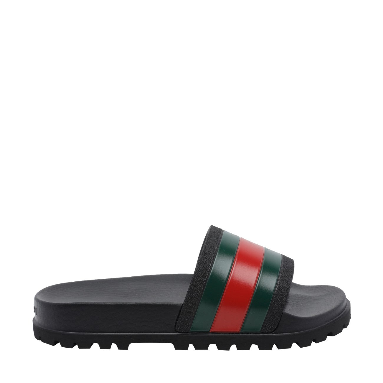 Gucci Men Web Rubber Sandals GUCCI