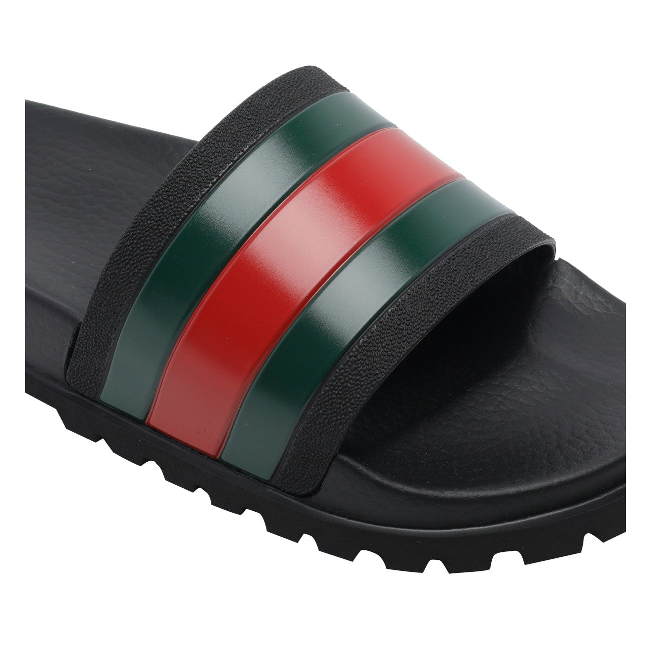 Gucci Men Web Rubber Sandals GUCCI