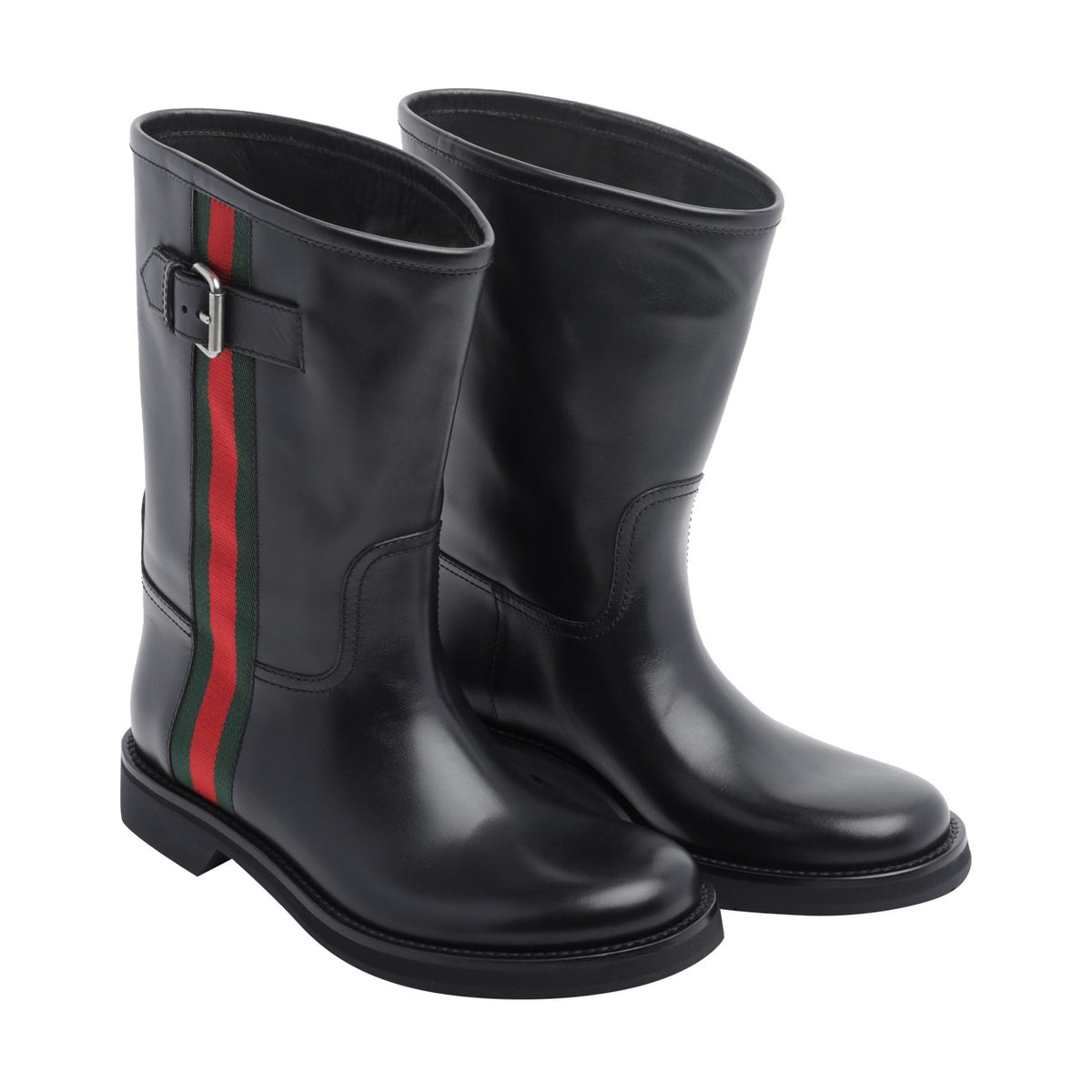 Gucci Men Web Tape Booties GUCCI