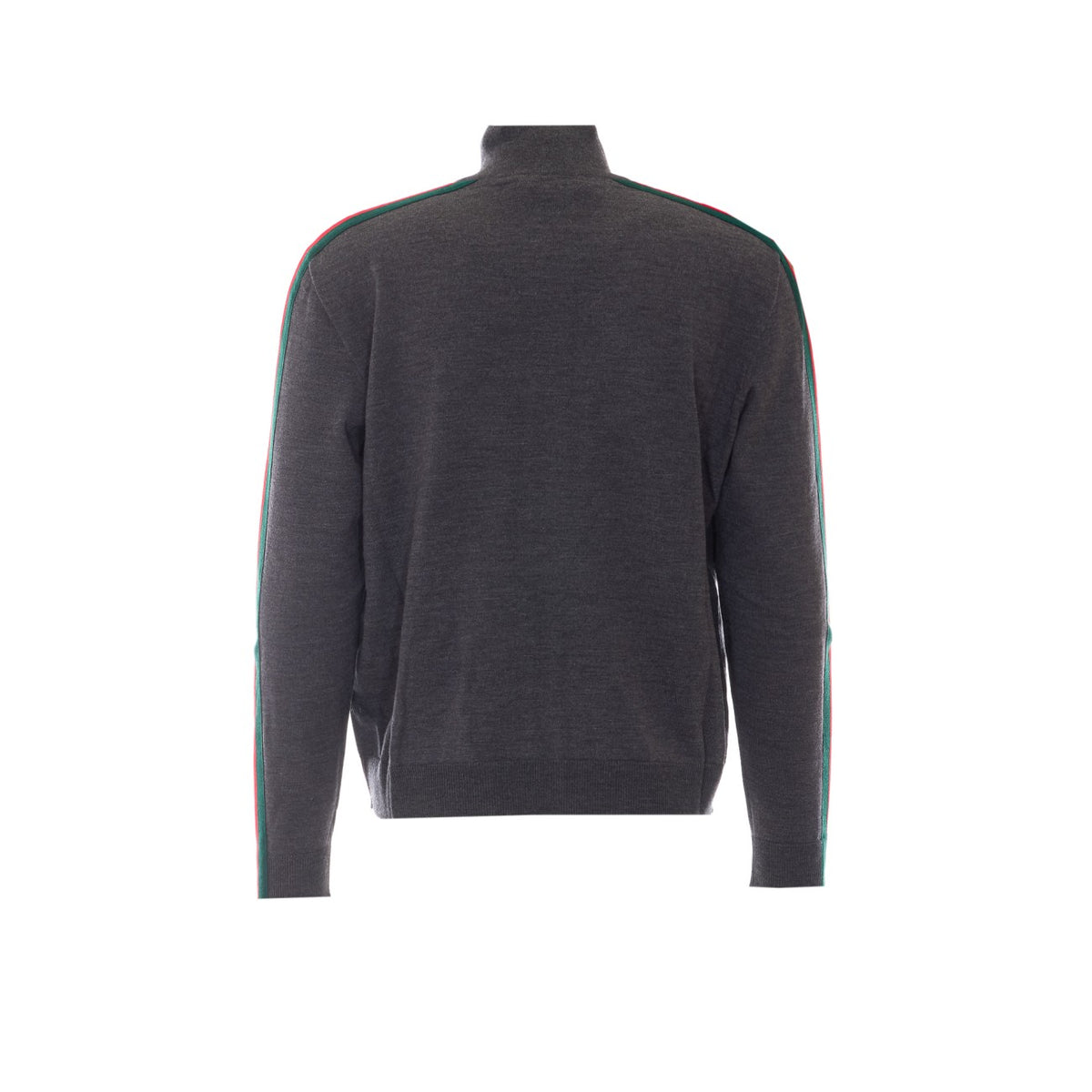 Gucci Men Web Tape Zip Light Wool Jacket GUCCI