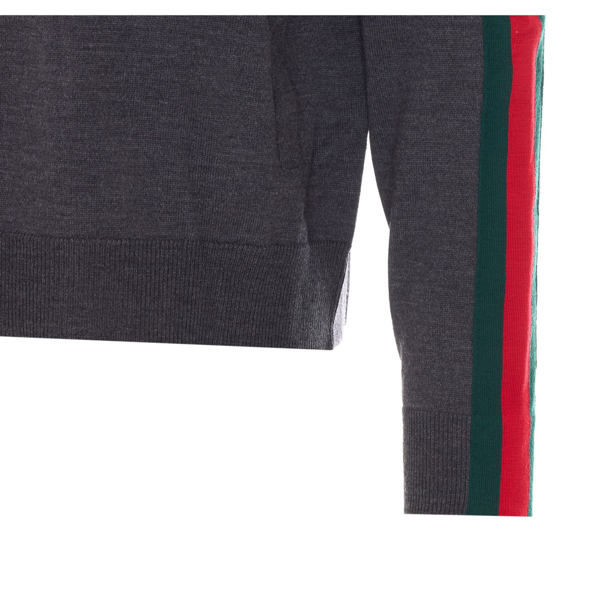 Gucci Men Web Tape Zip Light Wool Jacket GUCCI