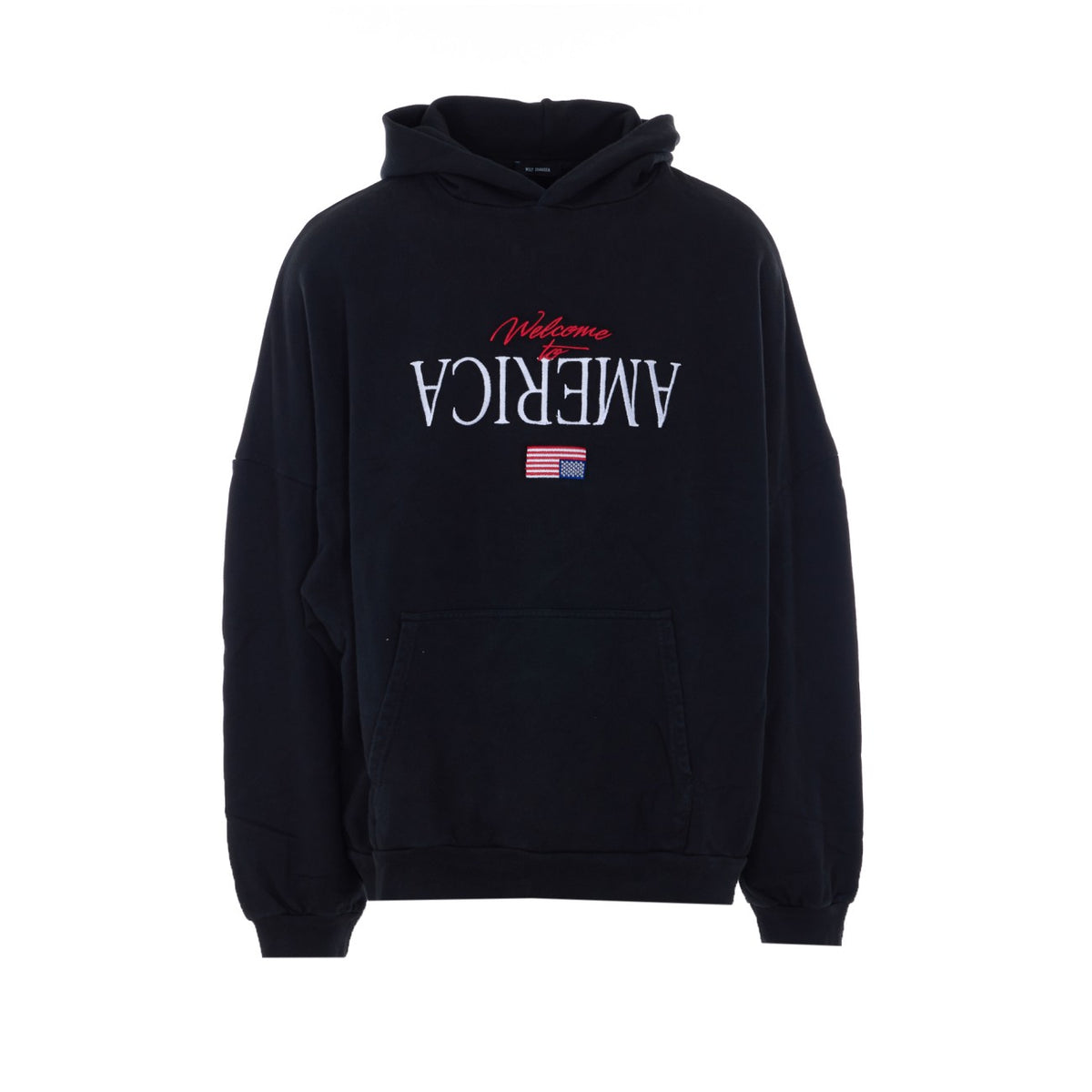 Willy Chavarria Men Welcome To America Hoodie Willy Chavarria