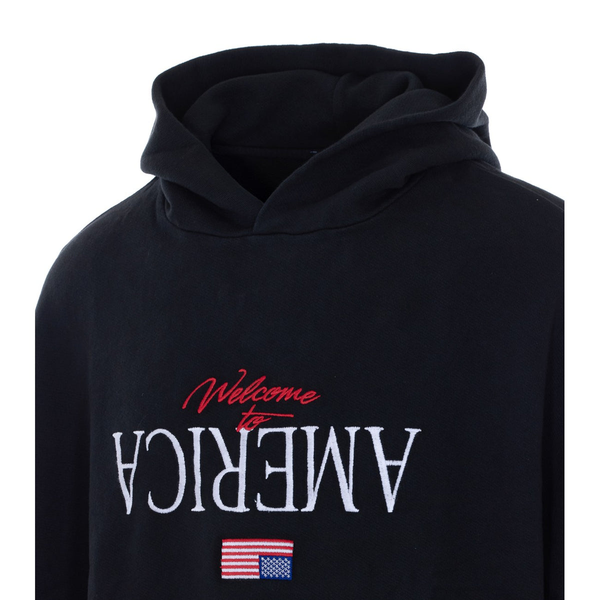 Willy Chavarria Men Welcome To America Hoodie Willy Chavarria