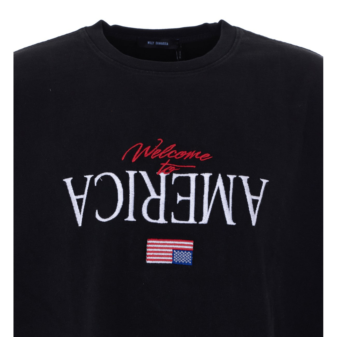 Willy Chavarria Men Welcome To America T-Shirt Willy Chavarria