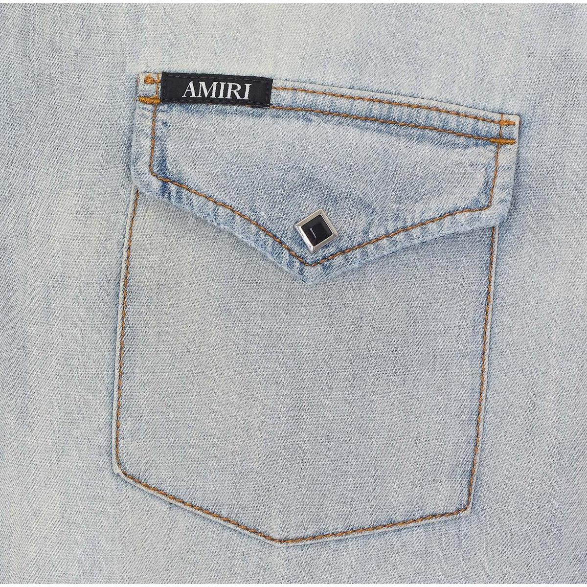 Amiri Men Western Denim Shirt AMIRI