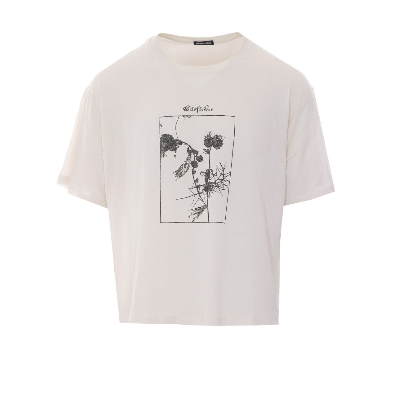 Ann Demeulemeester Men Wildflower Print Boxy Fit T-Shirt ANN DEMEULEMEESTER