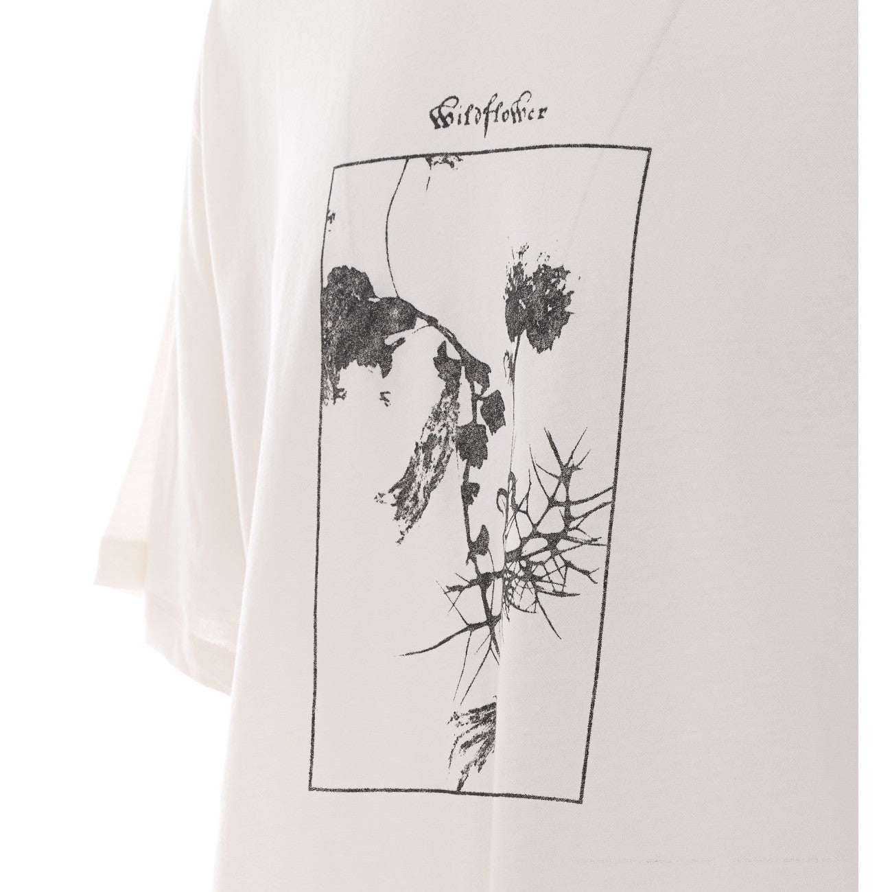 Ann Demeulemeester Men Wildflower Print Boxy Fit T-Shirt ANN DEMEULEMEESTER