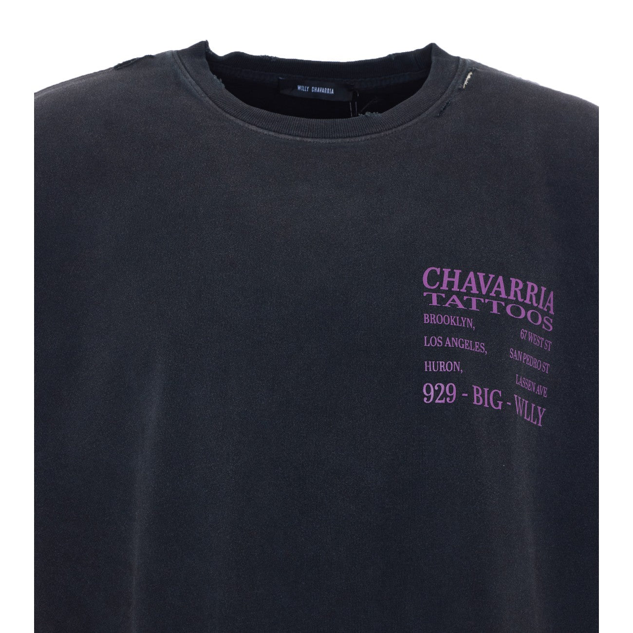 Willy Chavarria Men Willy Tattoo Buffalo T-Shirt Willy Chavarria