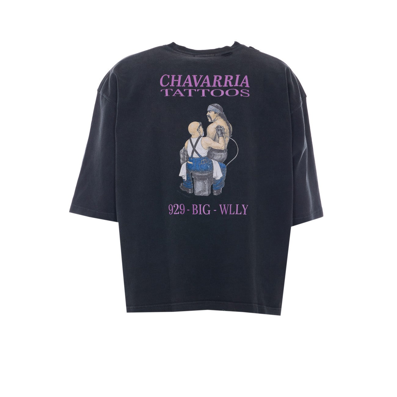 Willy Chavarria Men Willy Tattoo Buffalo T-Shirt Willy Chavarria