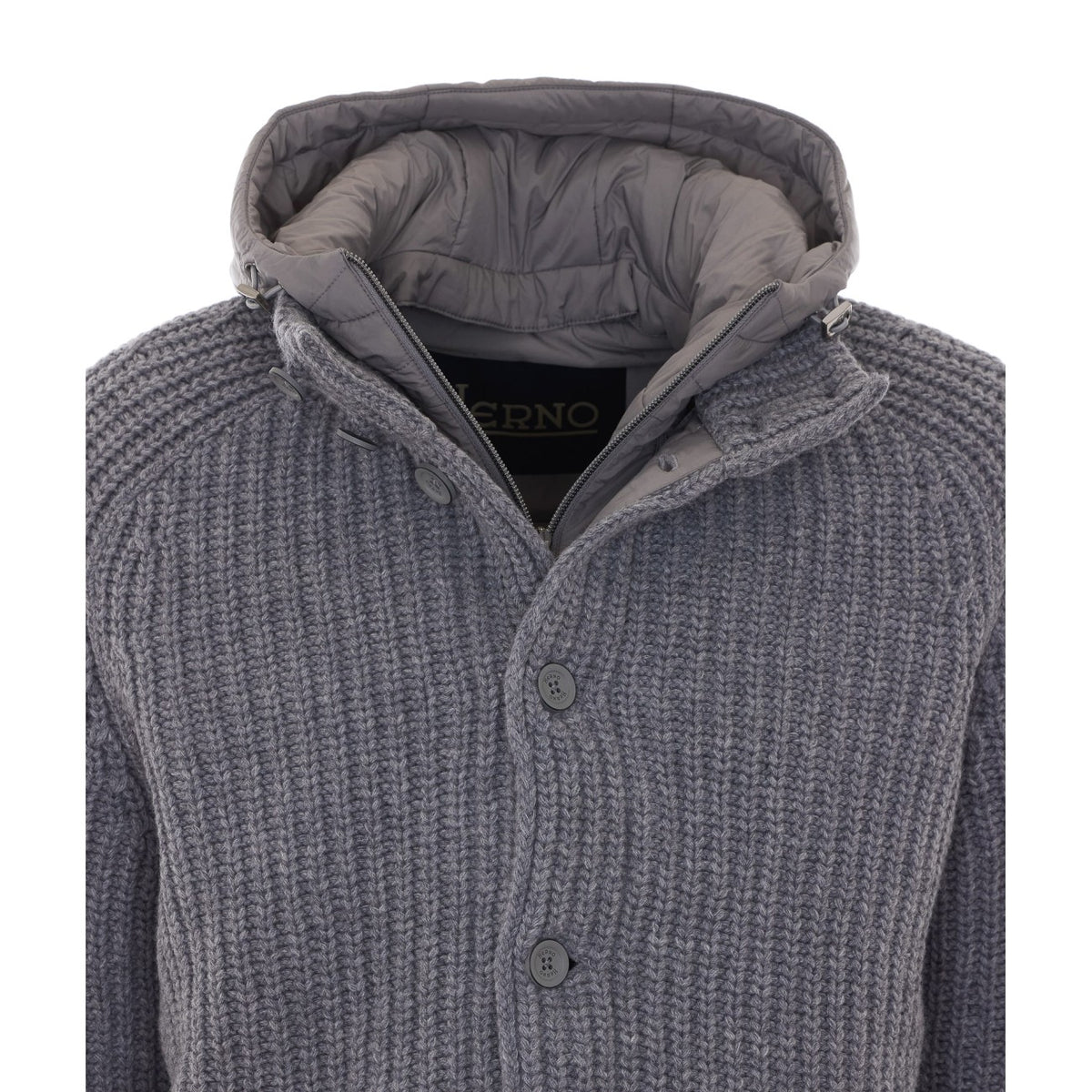 Herno Men Wool Cable-Knit Jacket HERNO