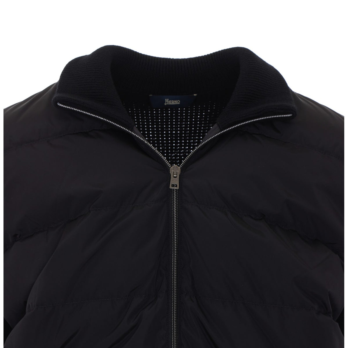 Herno Men Wool Jacket With A Waffle Knit Texture And Nylon HERNO