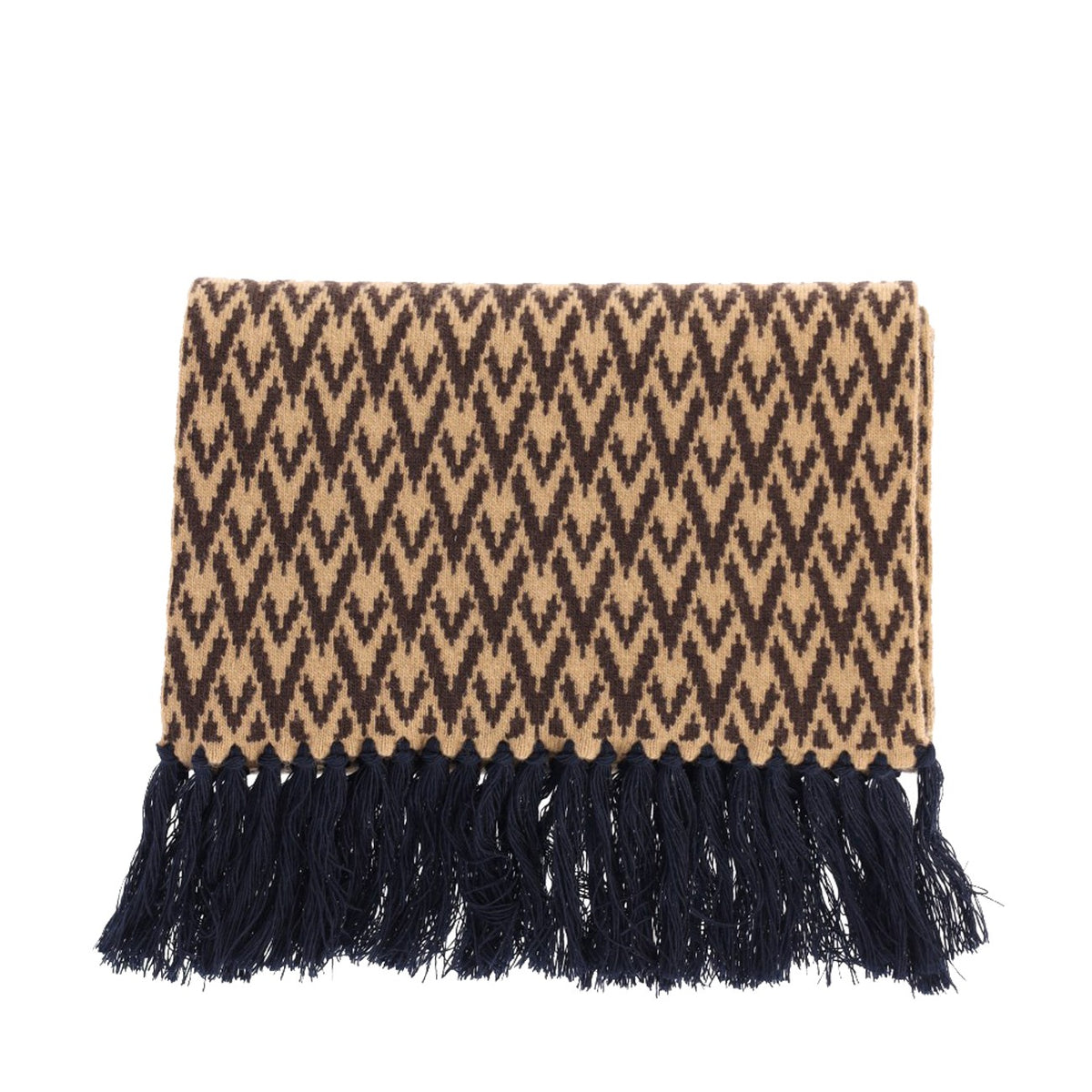 Valentino Garavani Men Wool Knitted Toute La V Scarf VALENTINO GARAVANI
