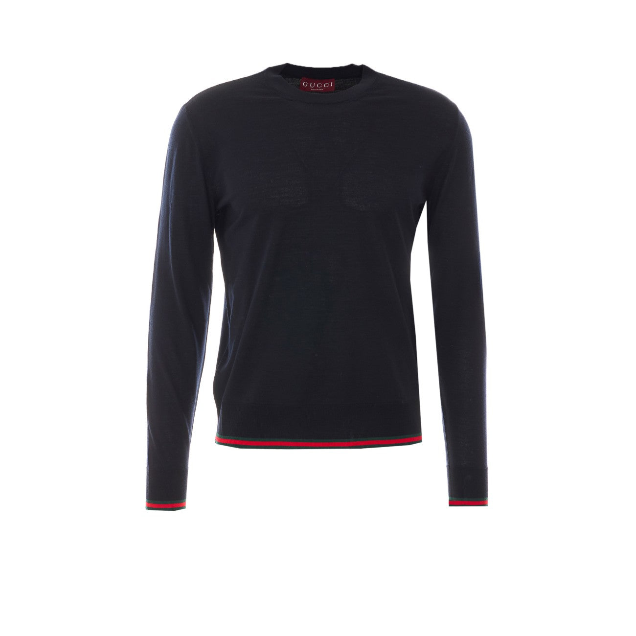 Gucci Men Wool Sweater With Web Motif GUCCI