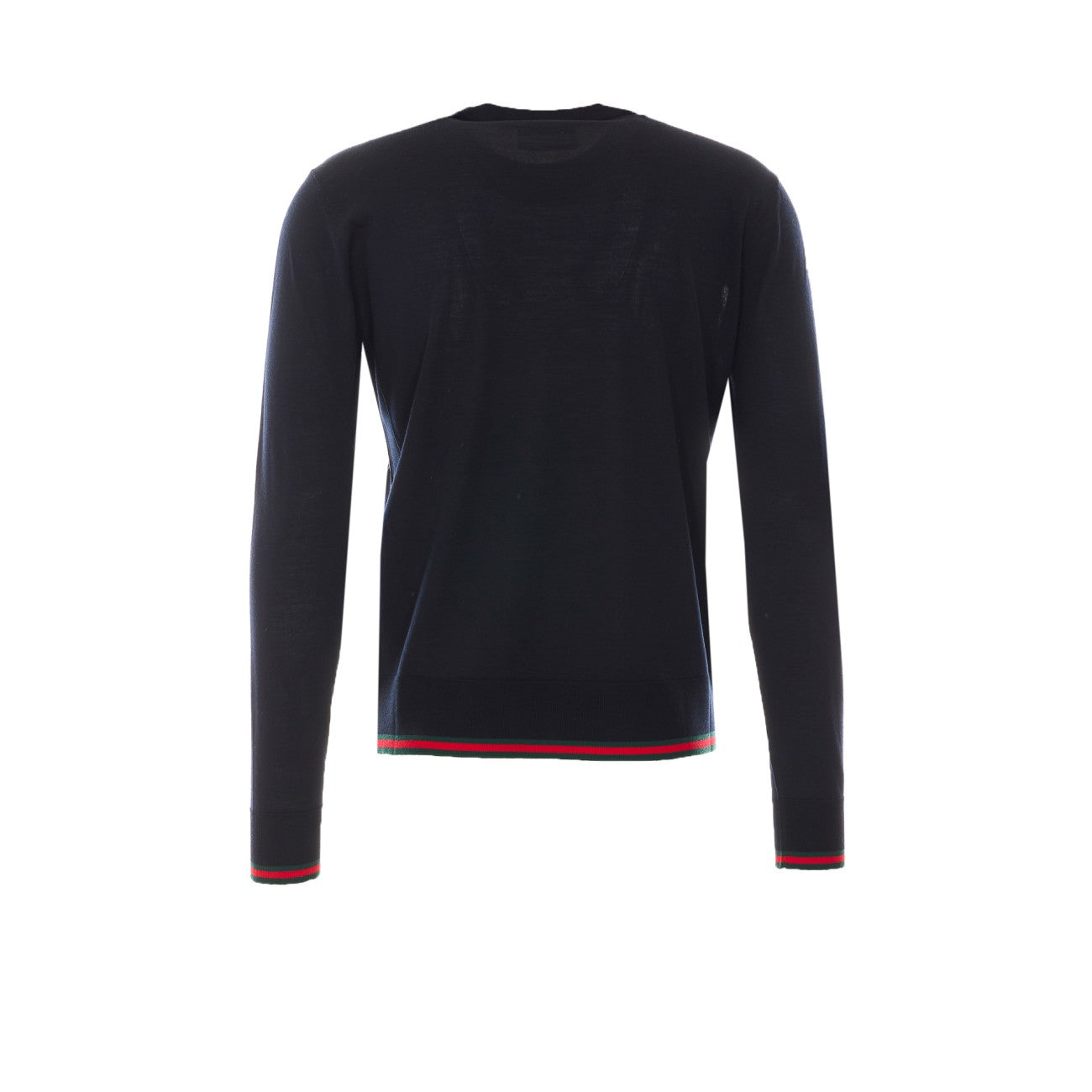 Gucci Men Wool Sweater With Web Motif GUCCI