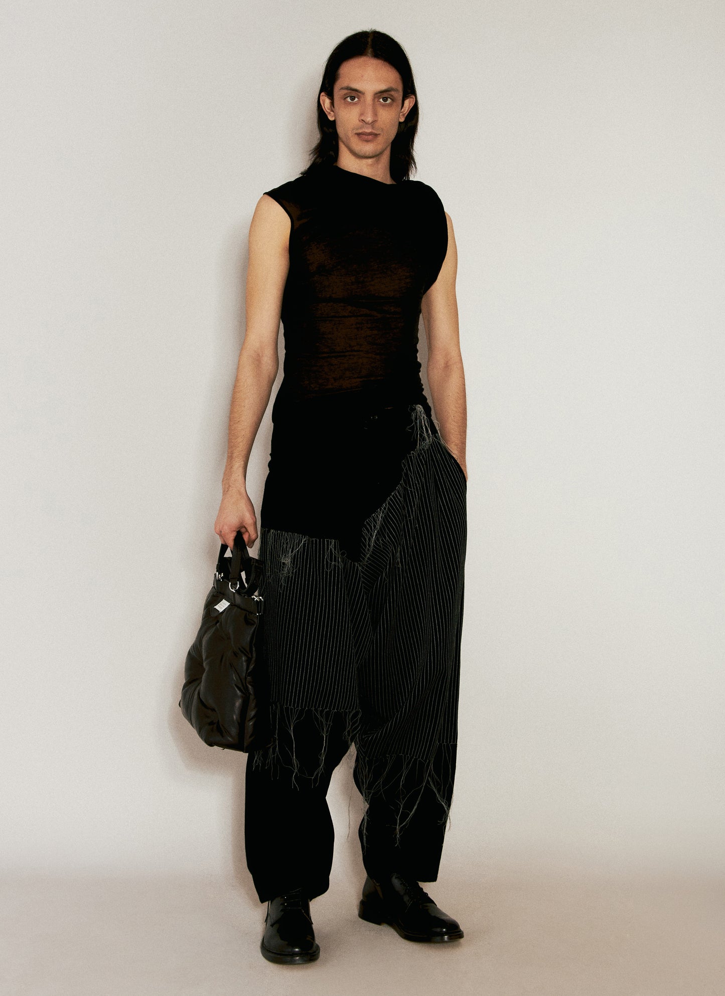 Yohji Yamamoto Men Embroidery Draped Pants YOHJI YAMAMOTO