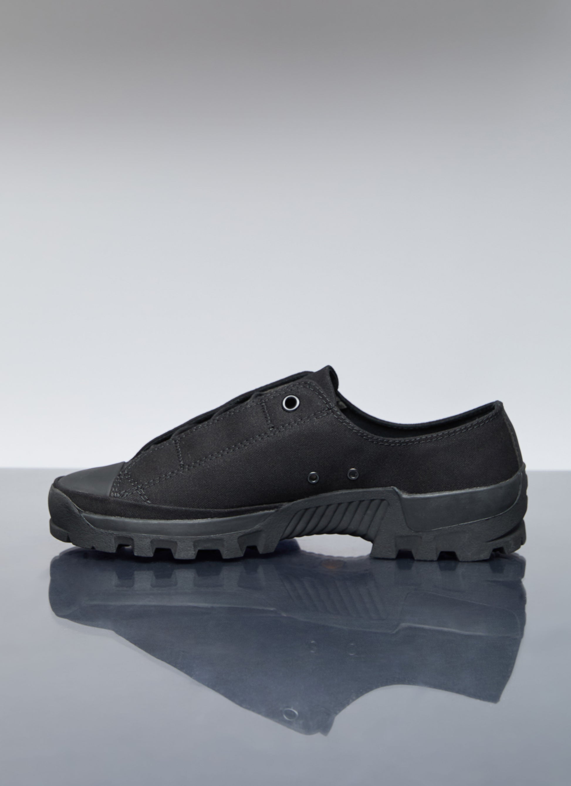 Yohji Yamamoto Men Fly Front Low Top Sneakers YOHJI YAMAMOTO