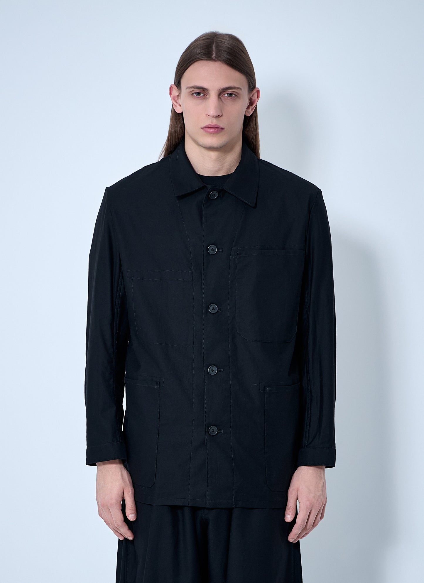 Yohji Yamamoto Men Button-Down Shirt Yohji Yamamoto