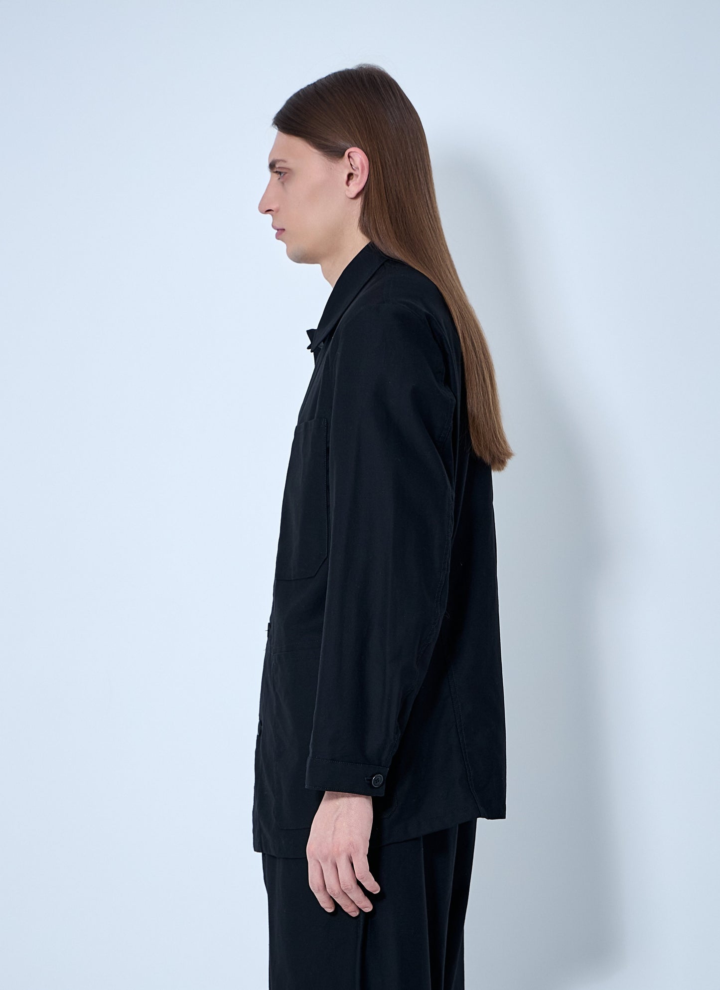 Yohji Yamamoto Men Button-Down Shirt Yohji Yamamoto