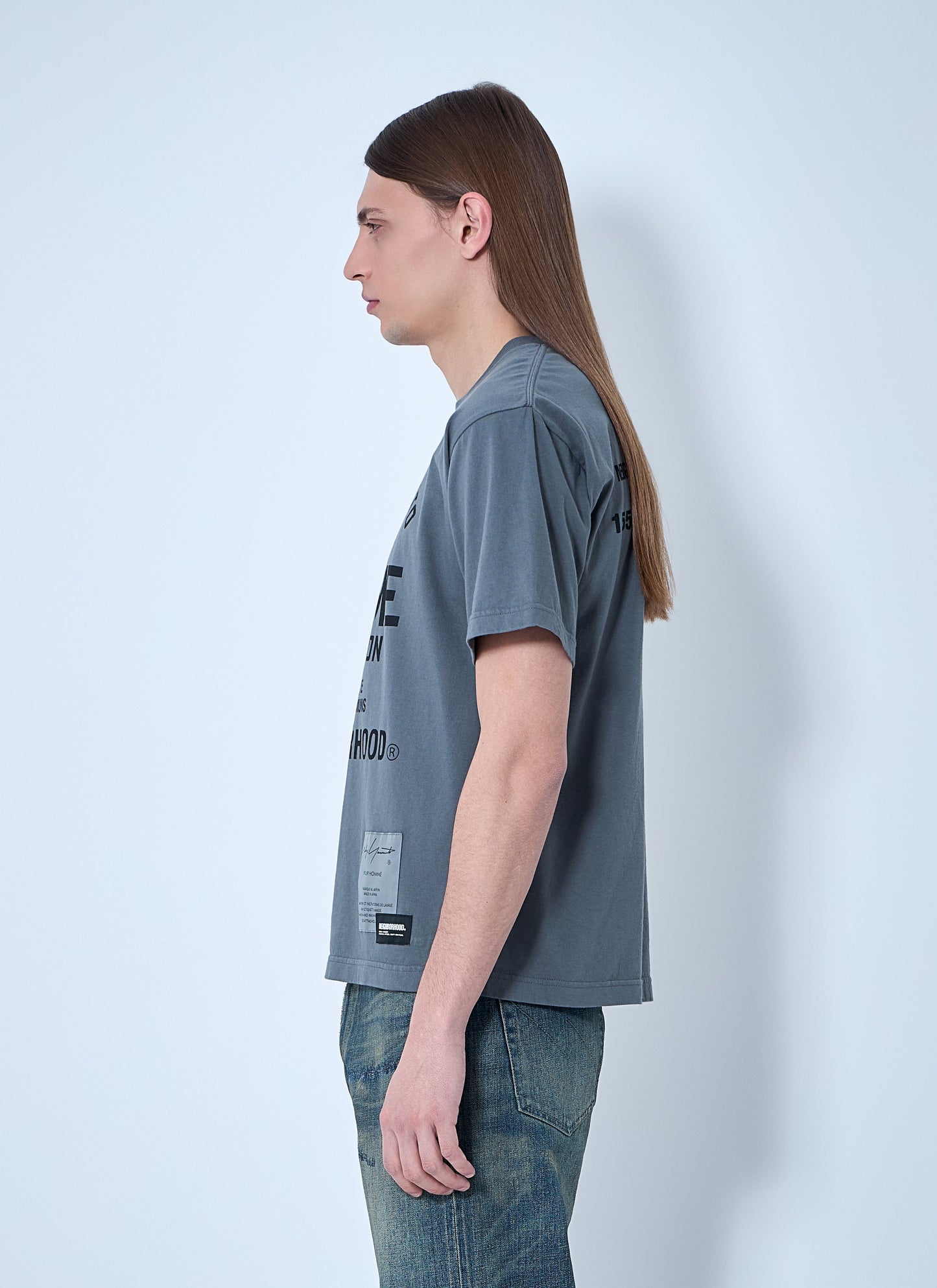 Yohji Yamamoto Men Logo Motif T-Shirt Yohji Yamamoto