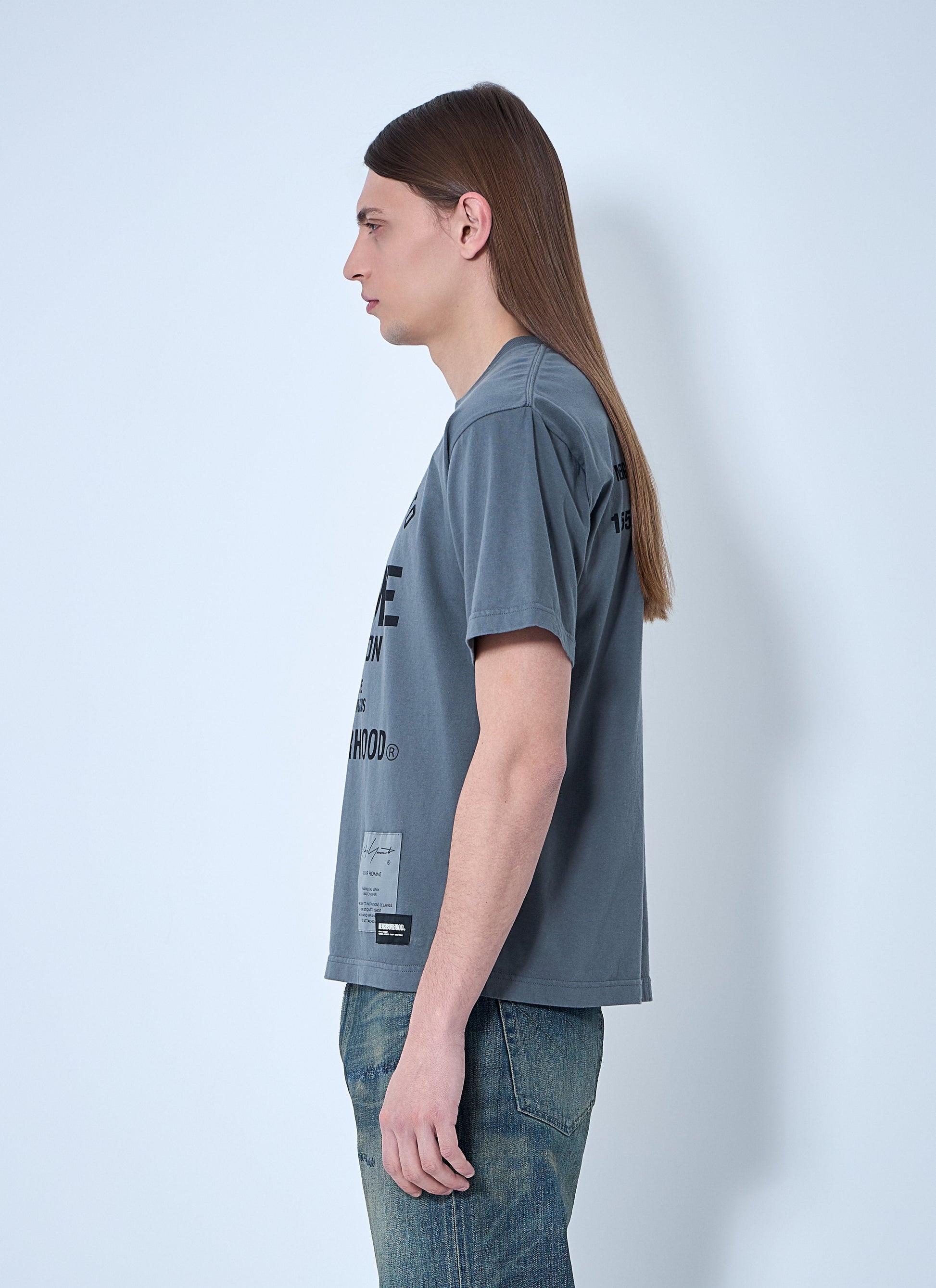 Yohji Yamamoto Men Logo Motif T-Shirt Yohji Yamamoto