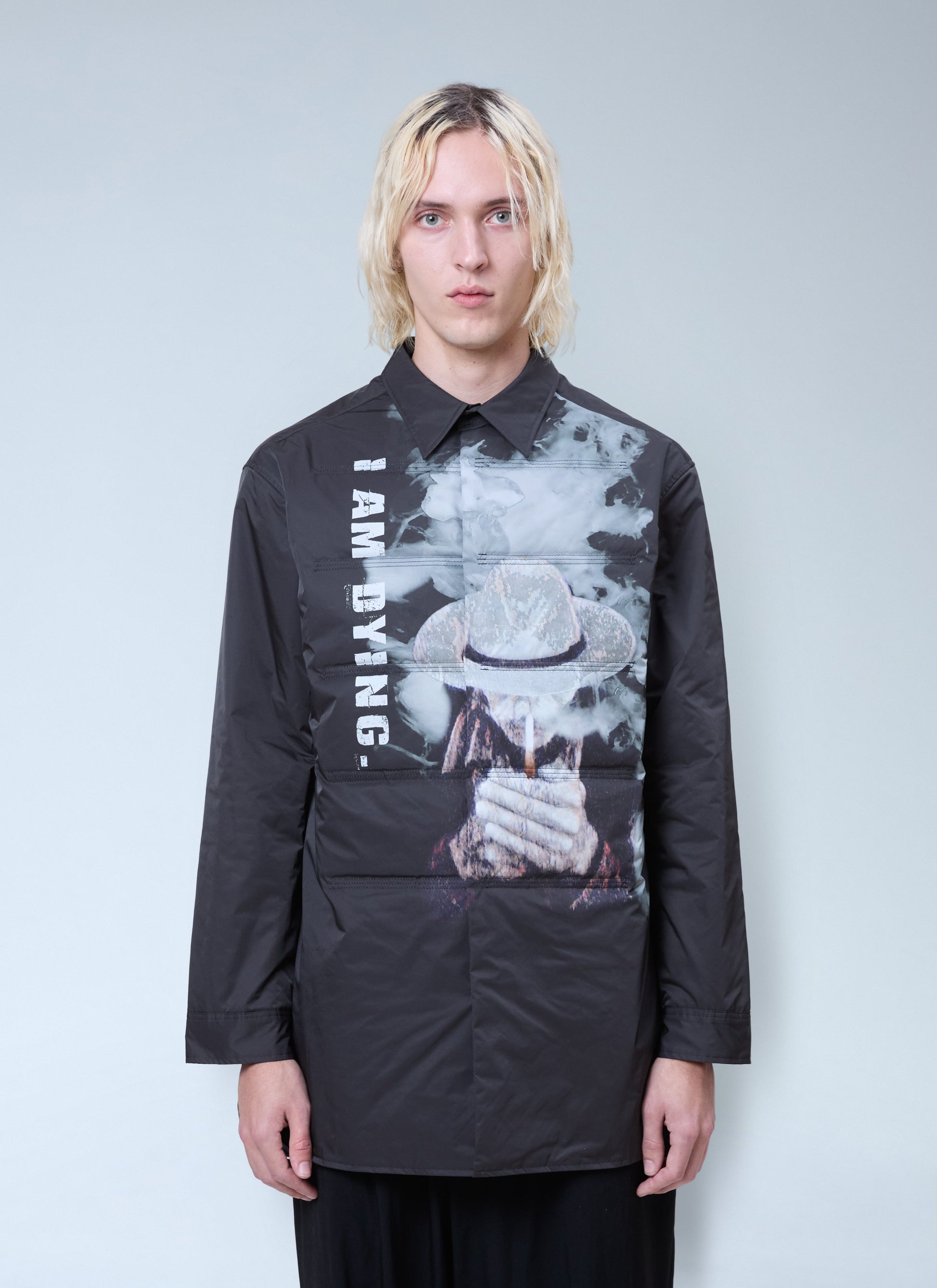 Yohji Yamamoto Men Printed Padded Shirt YOHJI YAMAMOTO