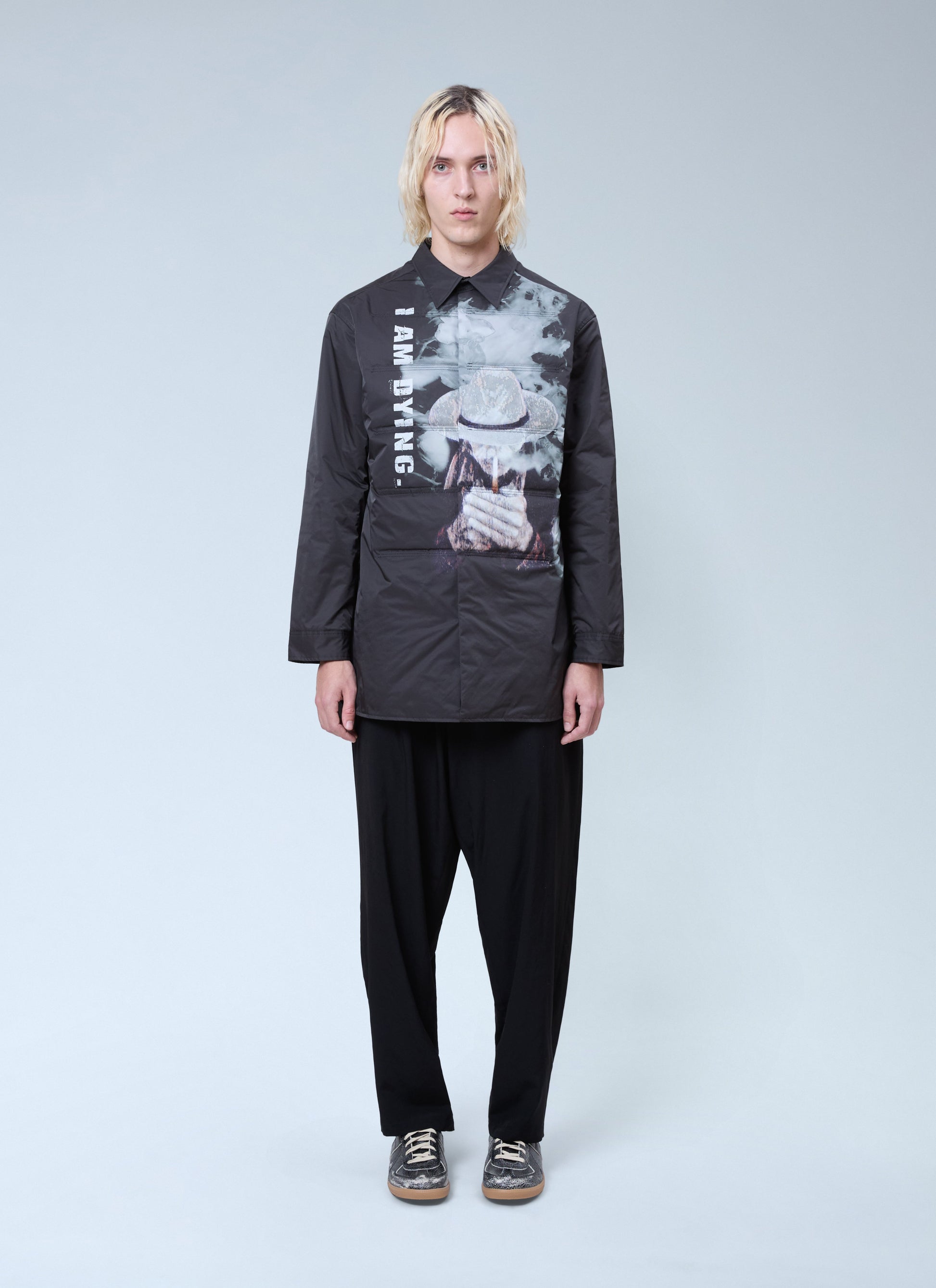Yohji Yamamoto Men Printed Padded Shirt YOHJI YAMAMOTO