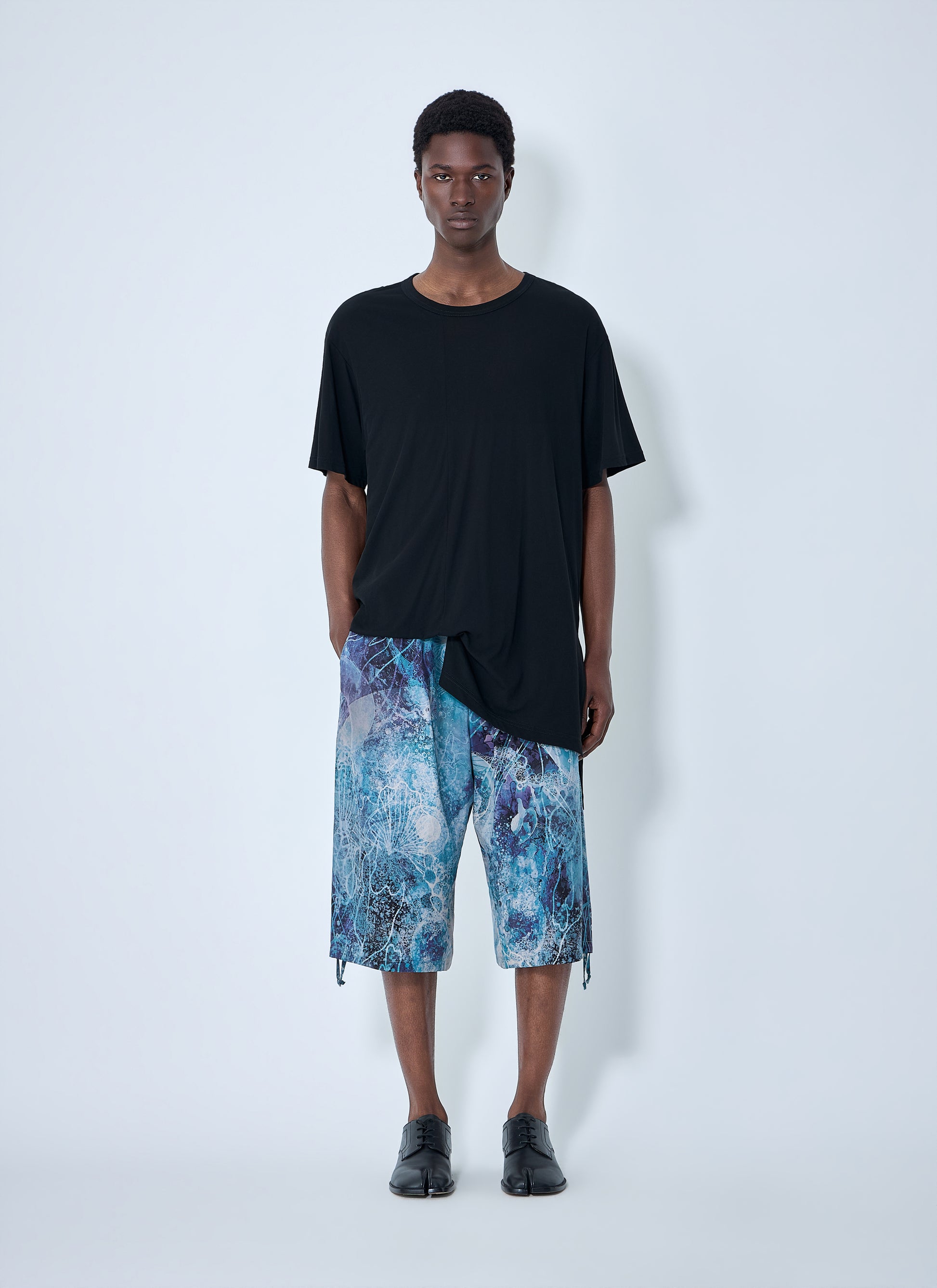 Yohji Yamamoto Men Diorama Jersey Asymmetry Hem T-Shirt YOHJI YAMAMOTO