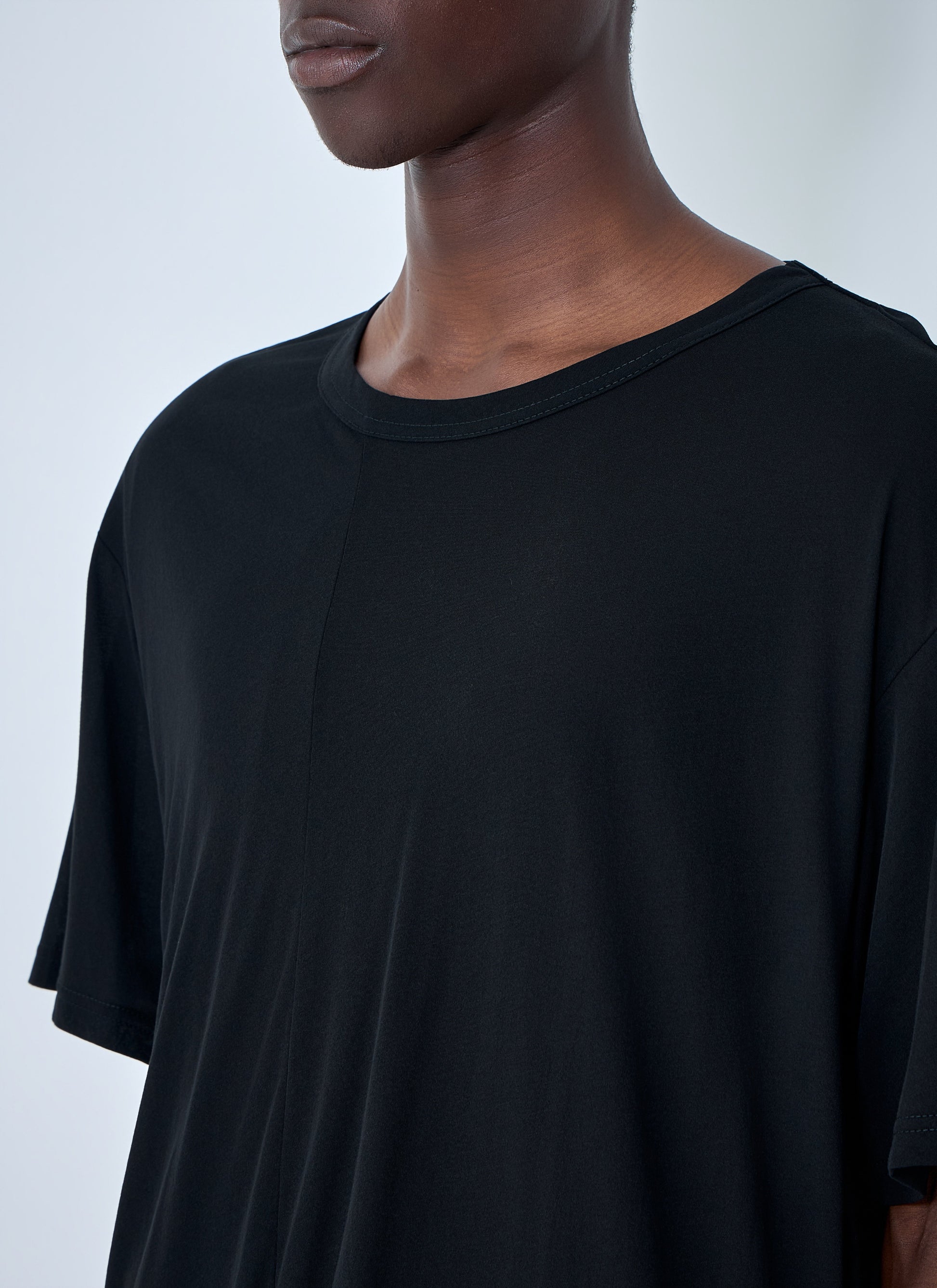 Yohji Yamamoto Men Diorama Jersey Asymmetry Hem T-Shirt YOHJI YAMAMOTO