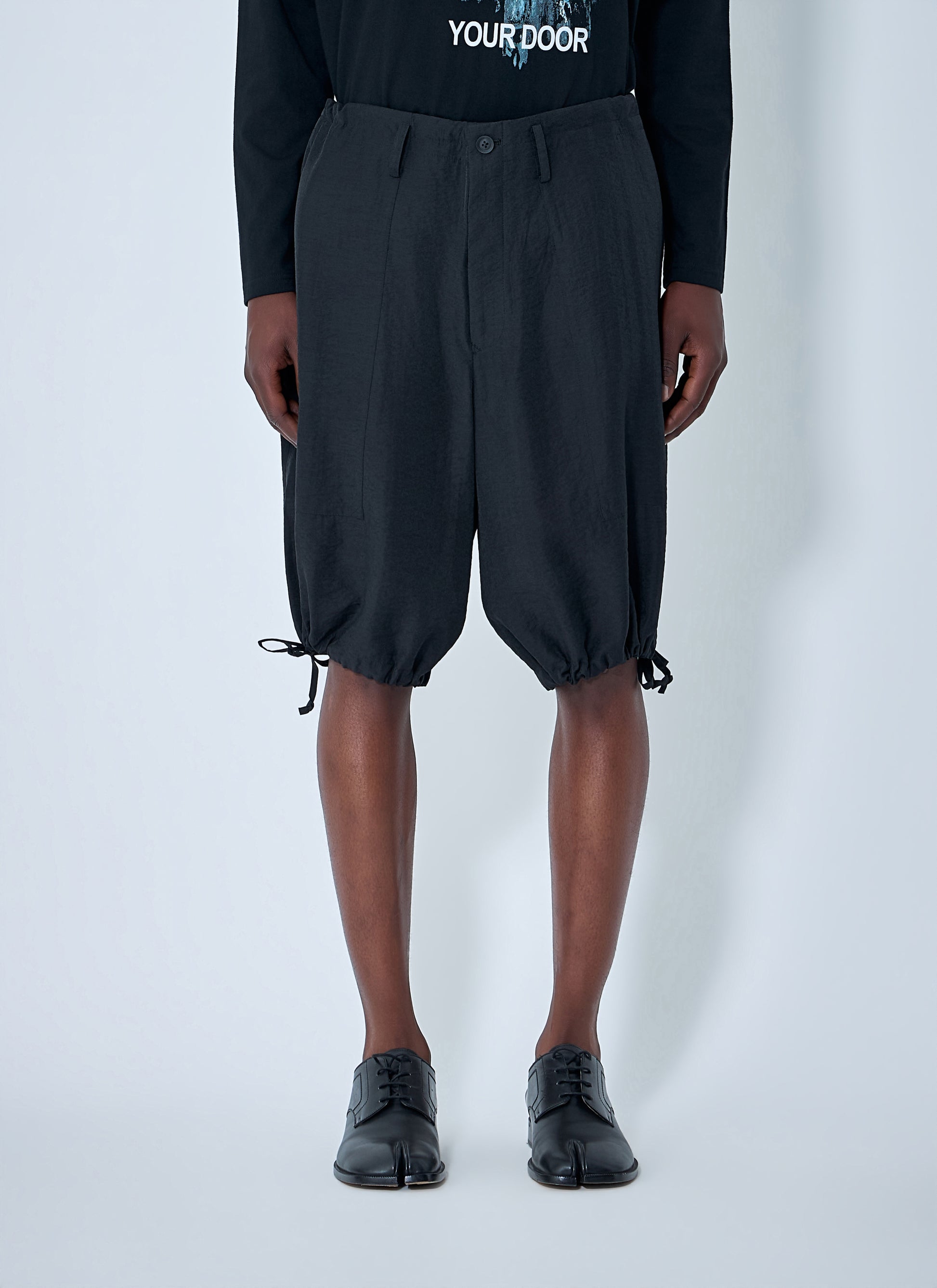 Yohji Yamamoto Men Drawstring Hem Shorts YOHJI YAMAMOTO