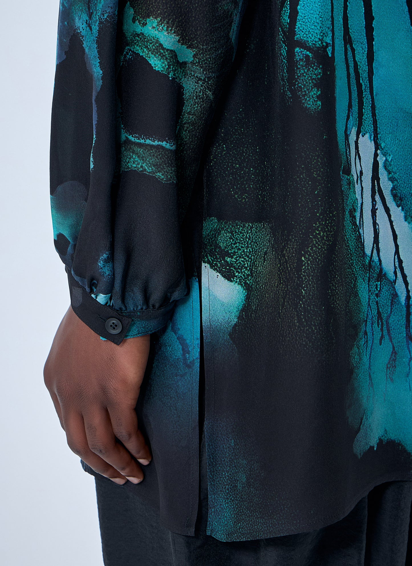 Yohji Yamamoto Men Sea Prink Silk Shirt YOHJI YAMAMOTO