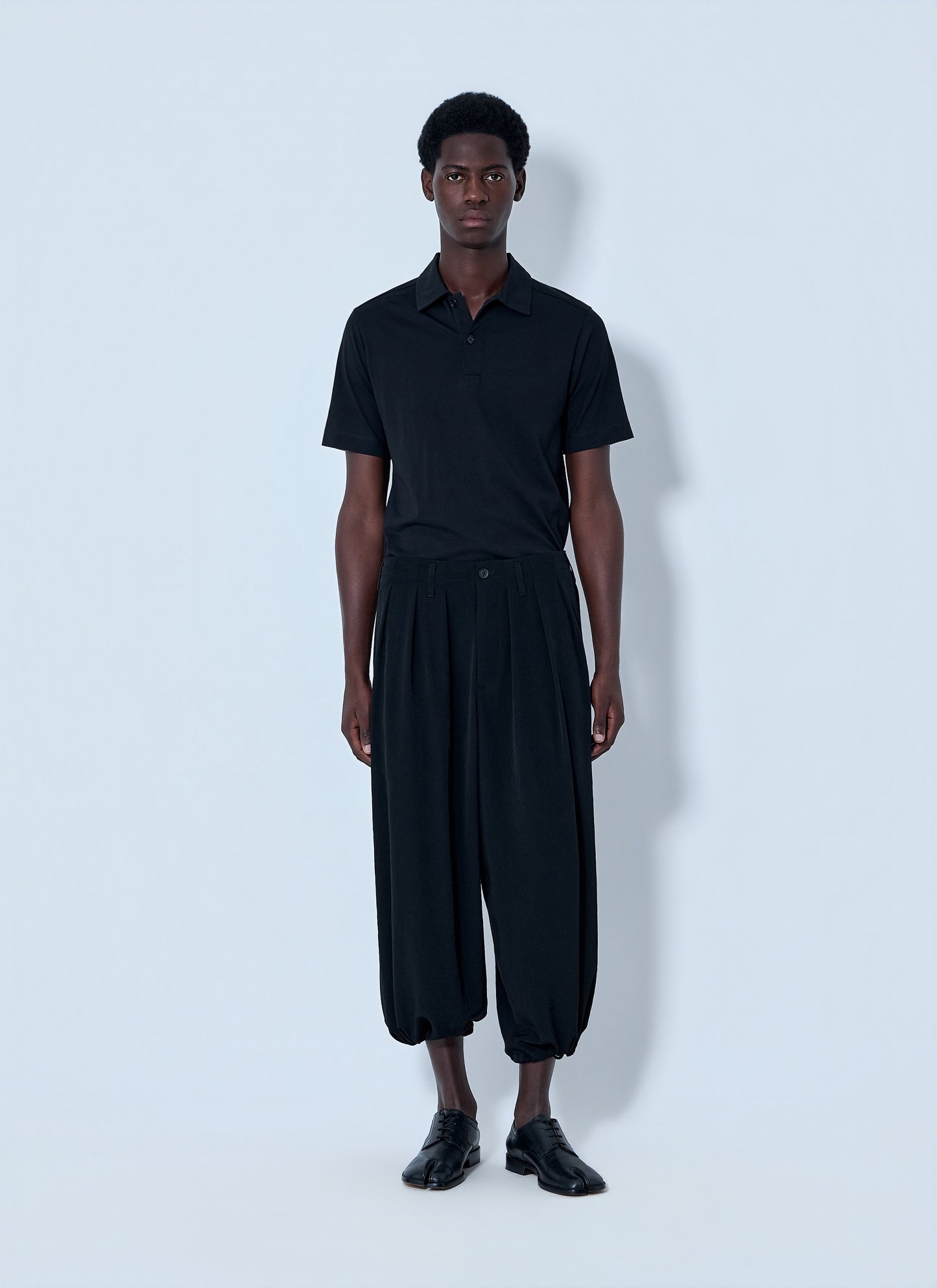 Yohji Yamamoto Men Pleated Drop-Crotch Trousers YOHJI YAMAMOTO