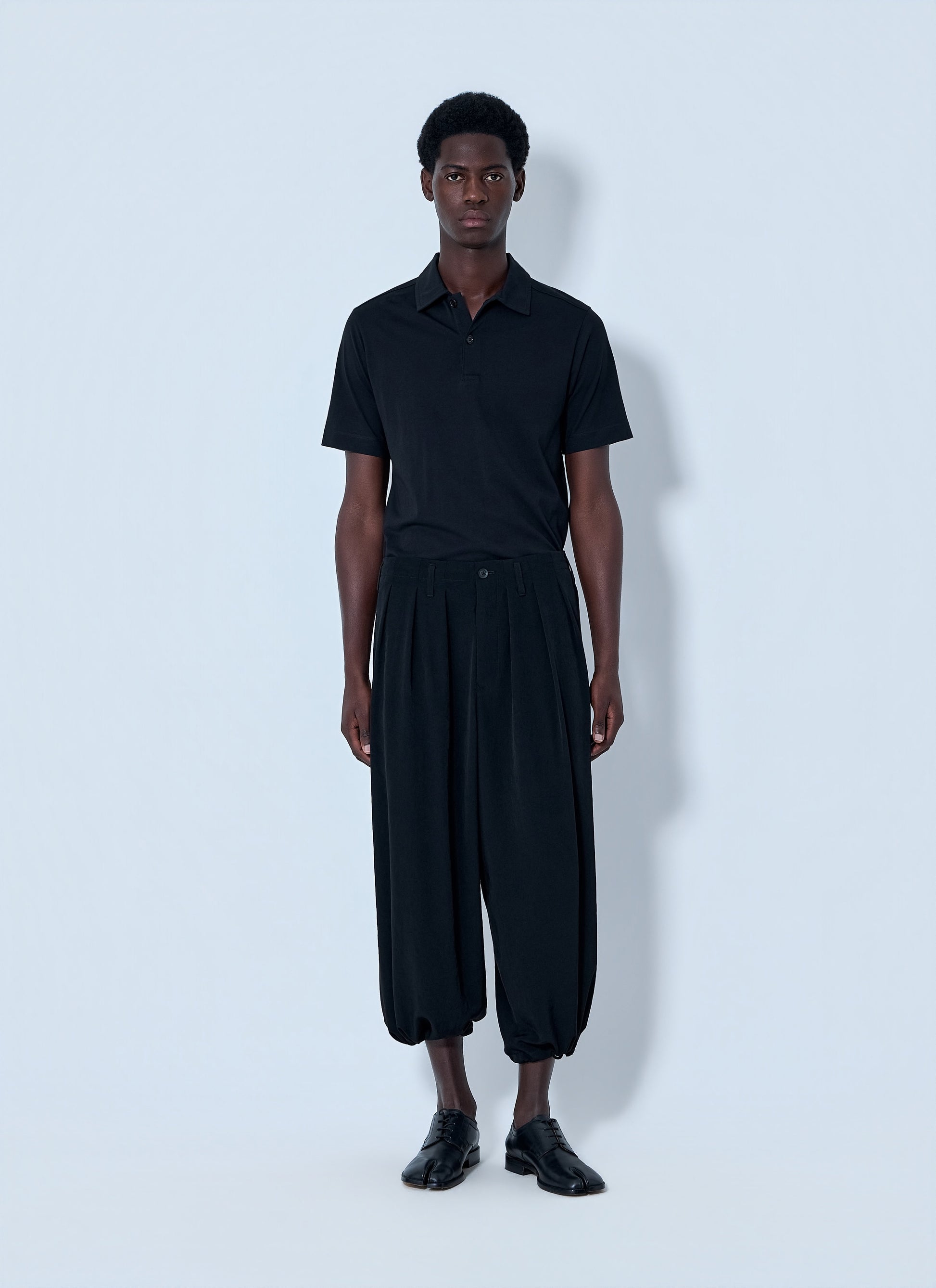 Yohji Yamamoto Men Pleated Drop-Crotch Trousers YOHJI YAMAMOTO
