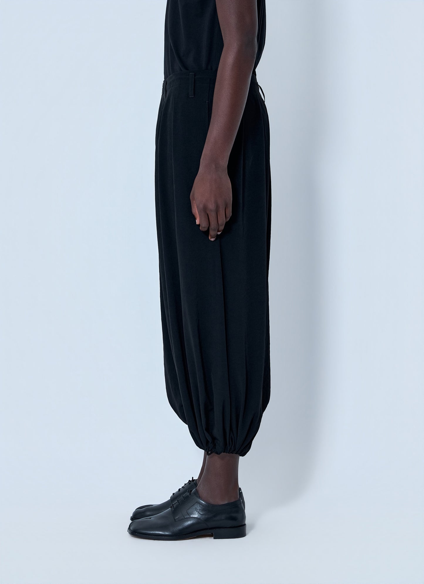 Yohji Yamamoto Men Pleated Drop-Crotch Trousers YOHJI YAMAMOTO