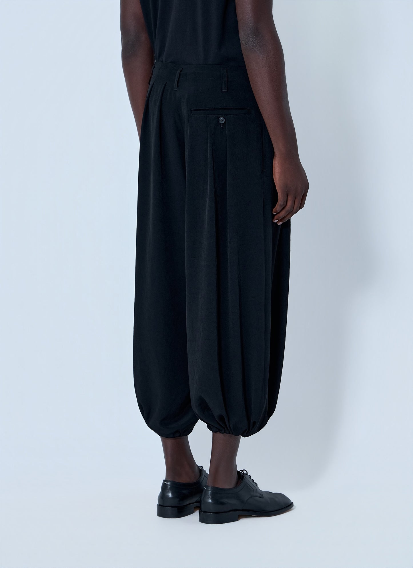 Yohji Yamamoto Men Pleated Drop-Crotch Trousers YOHJI YAMAMOTO