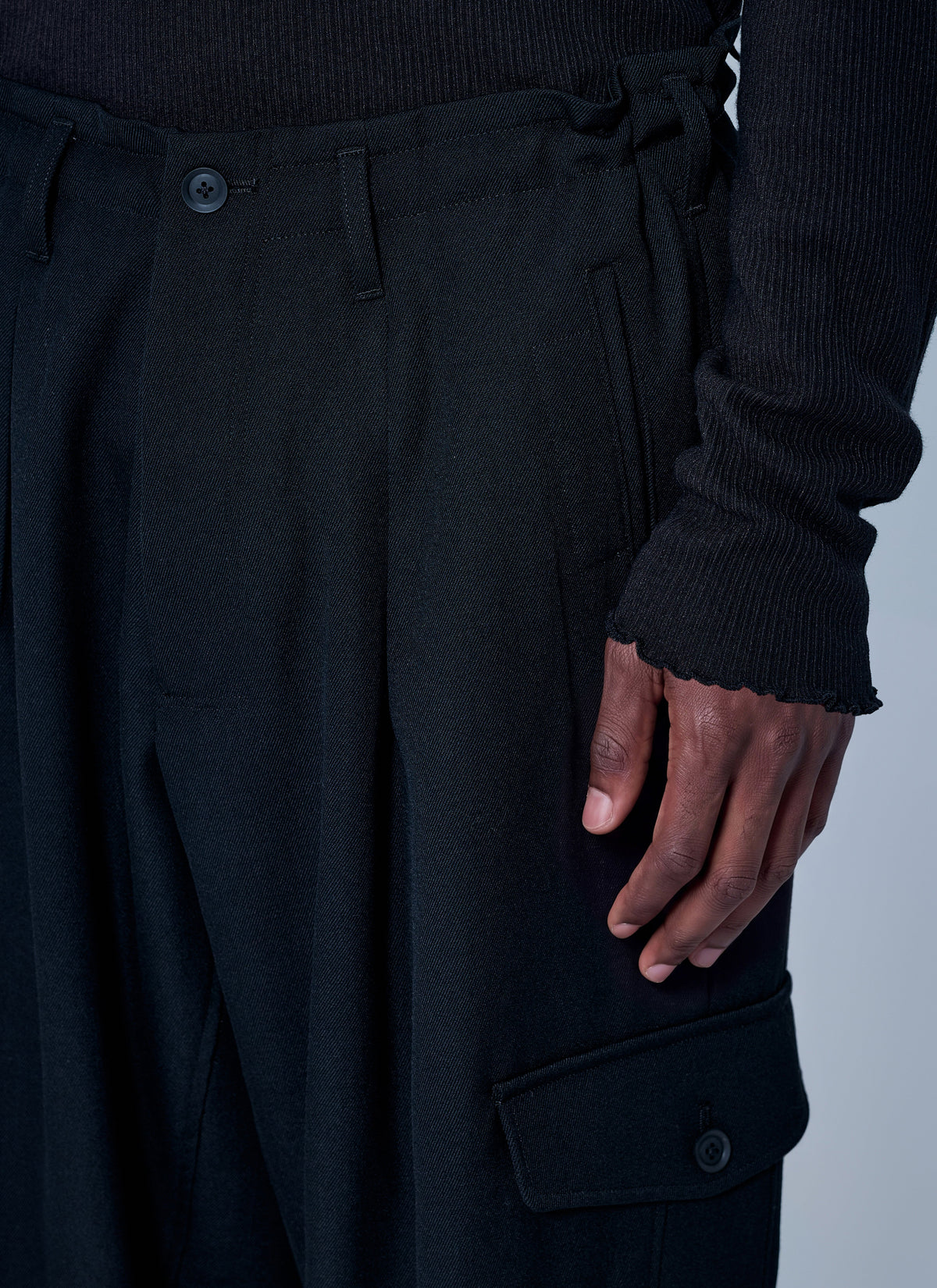 Yohji Yamamoto Men Hem Button Pants YOHJI YAMAMOTO