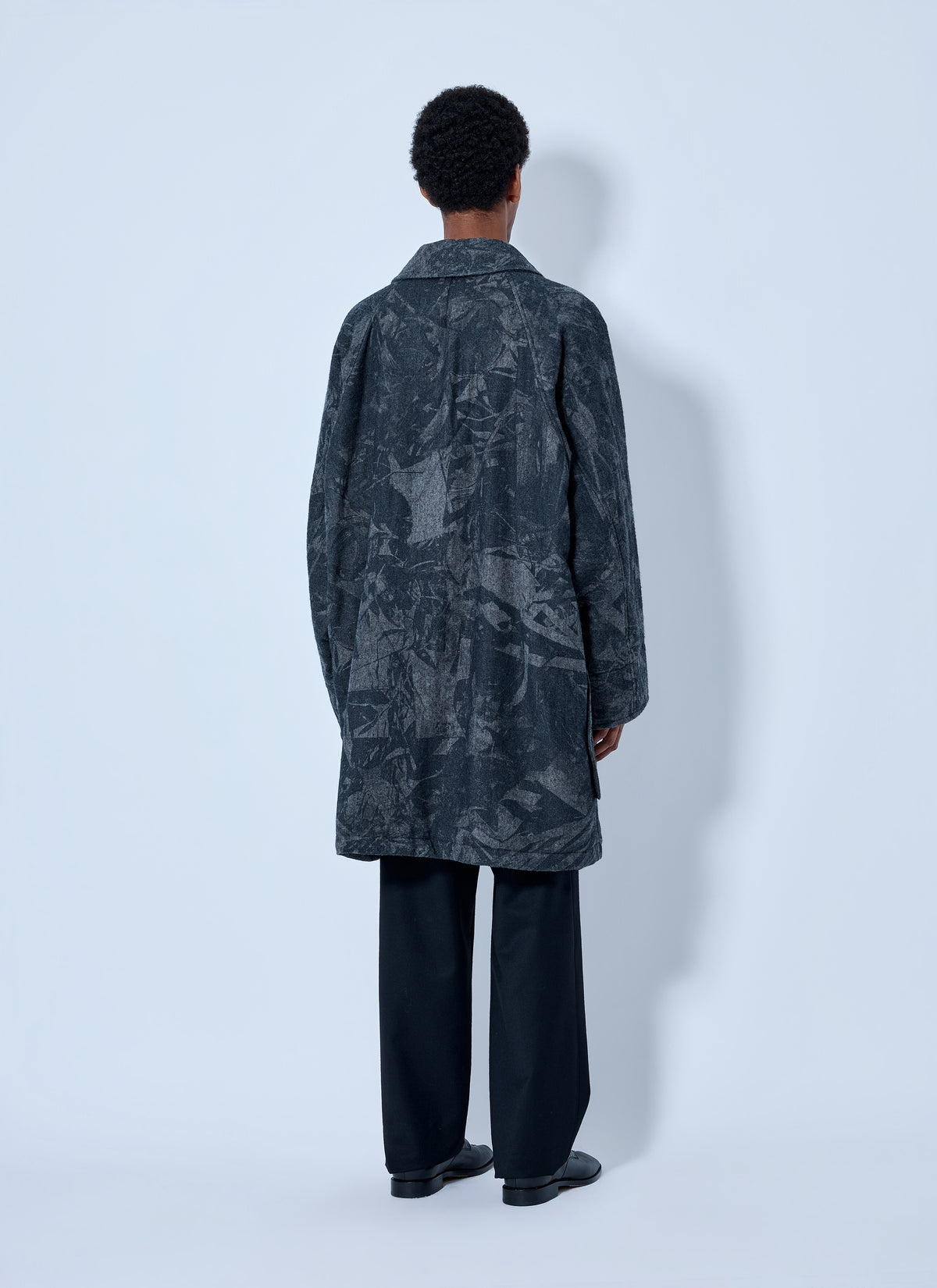 Yohji Yamamoto Men Scrap Printed Coat YOHJI YAMAMOTO