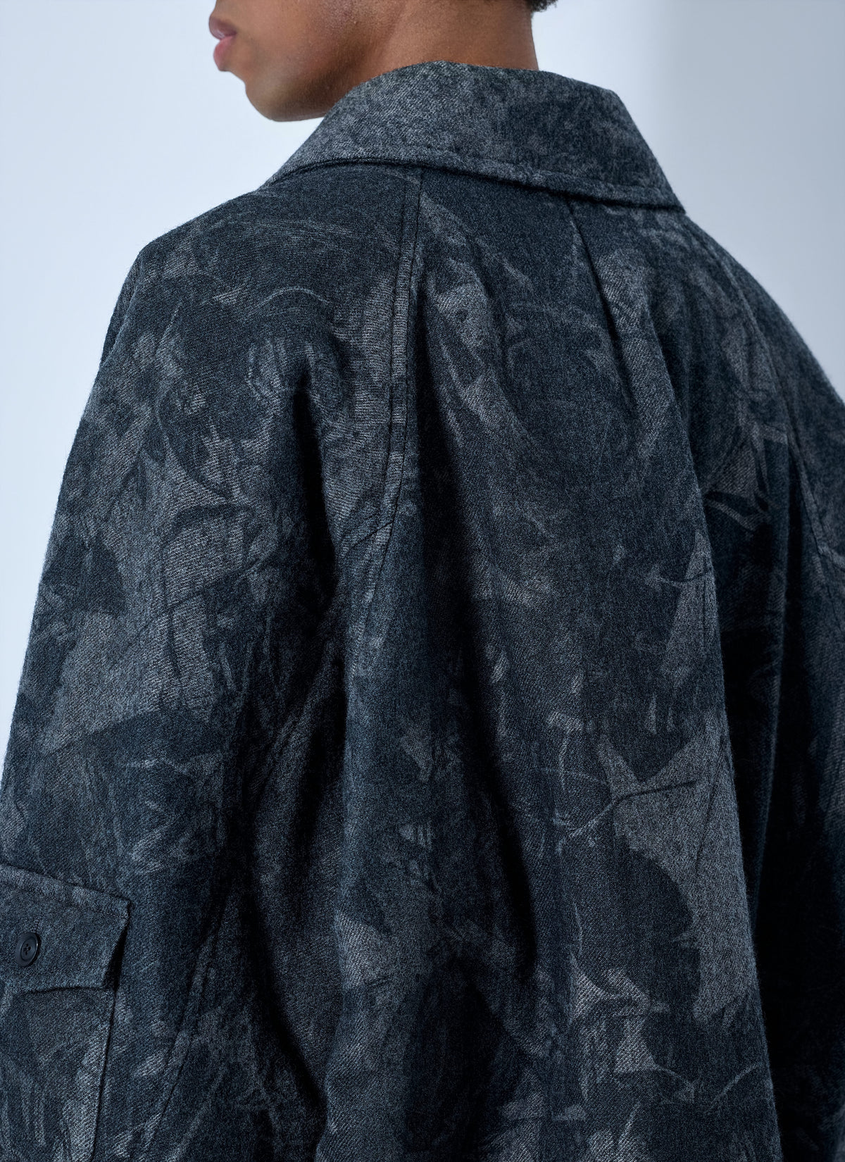 Yohji Yamamoto Men Scrap Printed Coat YOHJI YAMAMOTO