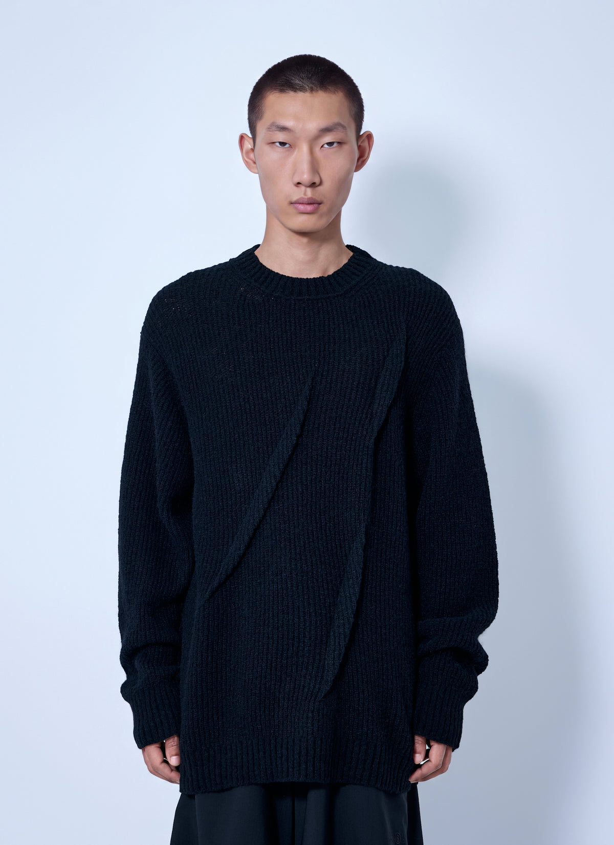 Yohji Yamamoto Men Half Cardigan+Tuck Tuck Round Neck Po YOHJI YAMAMOTO