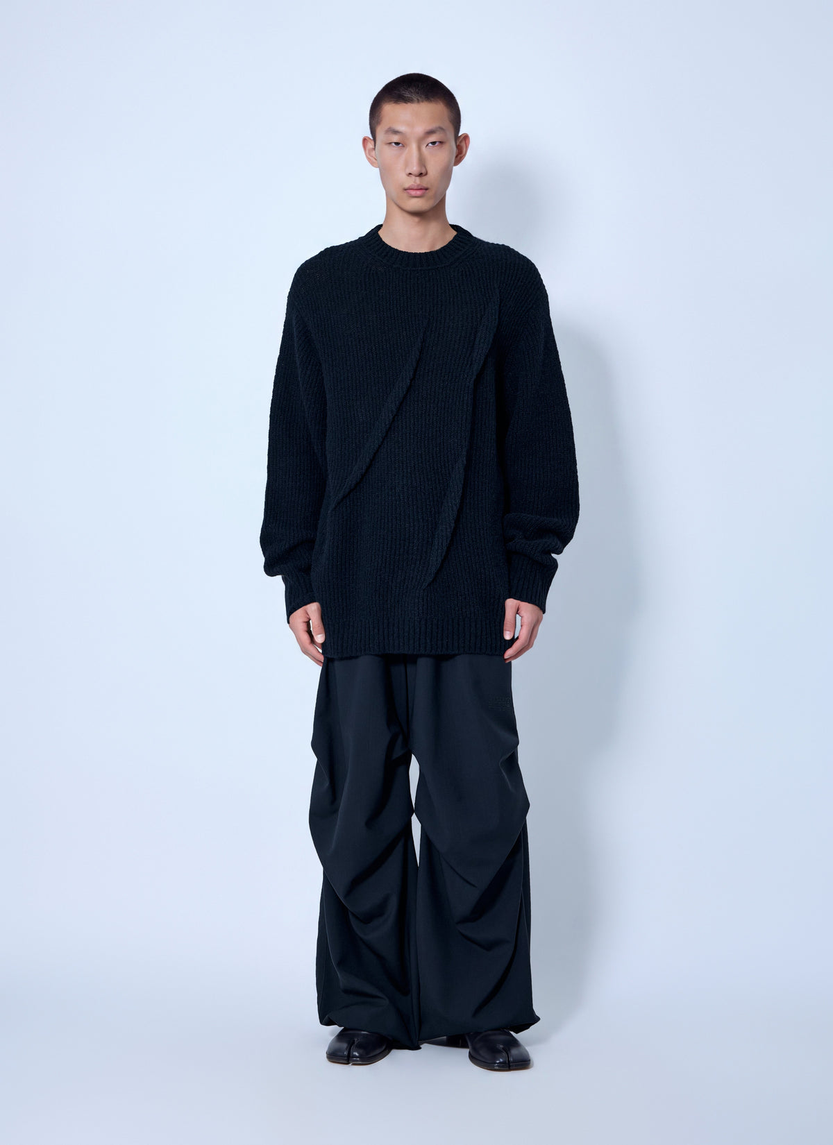 Yohji Yamamoto Men Half Cardigan+Tuck Tuck Round Neck Po YOHJI YAMAMOTO
