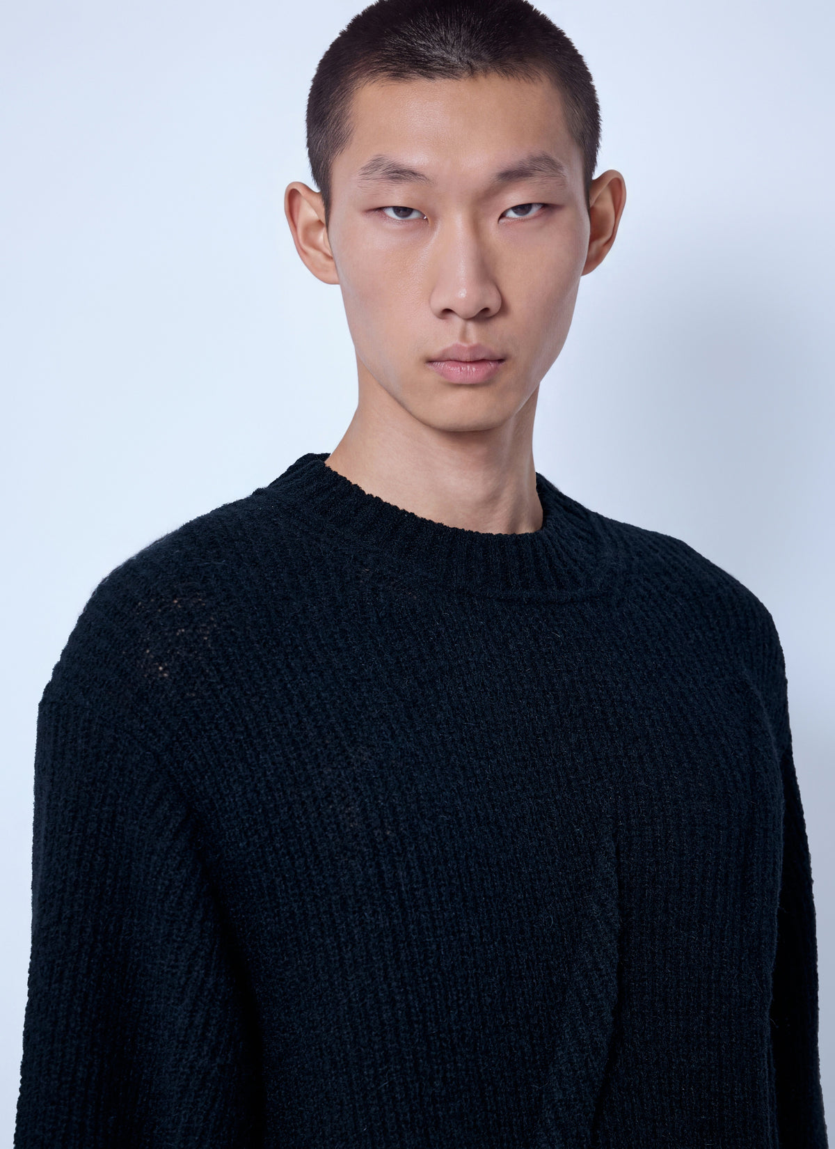 Yohji Yamamoto Men Half Cardigan+Tuck Tuck Round Neck Po YOHJI YAMAMOTO
