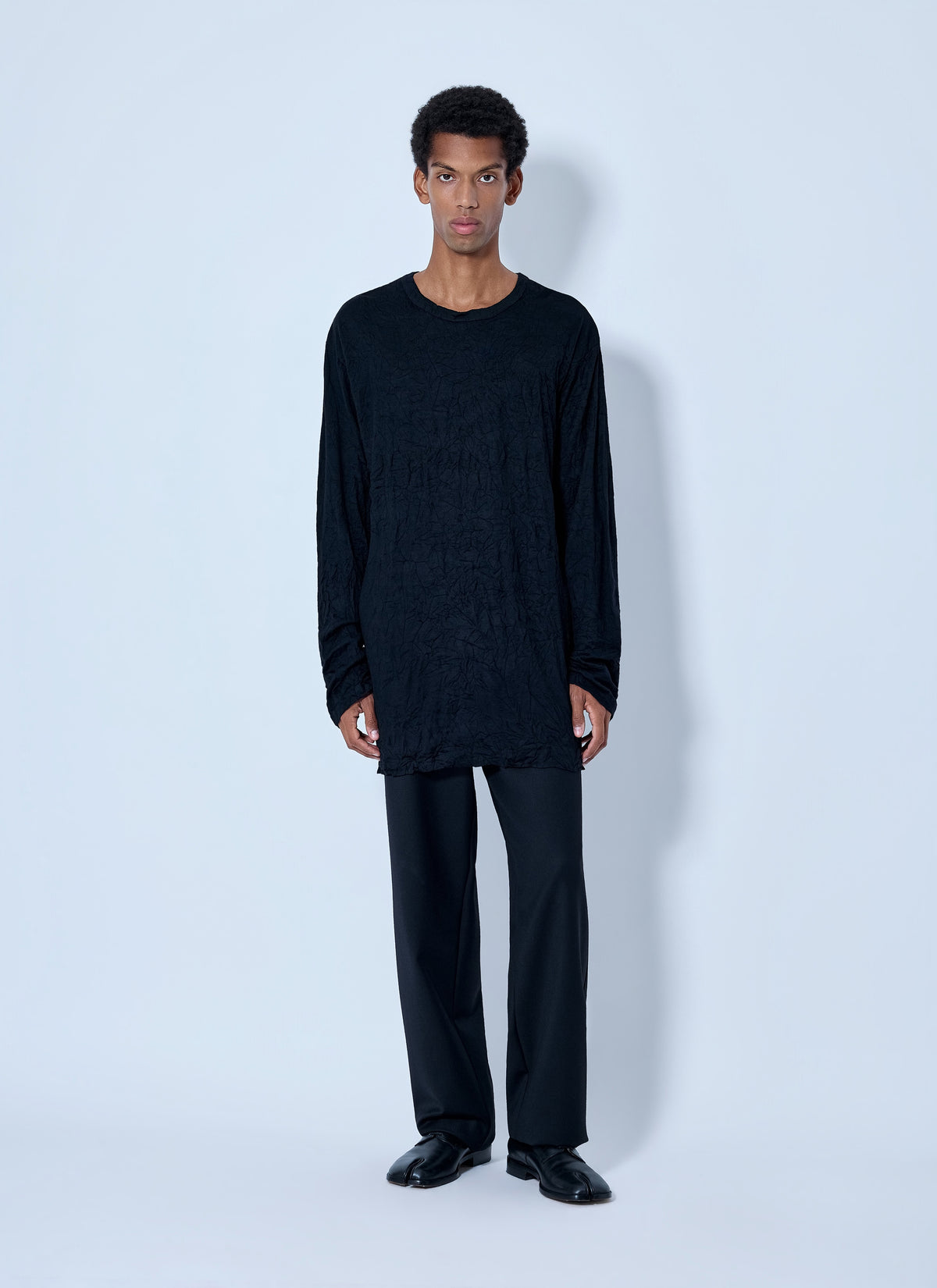 Yohji Yamamoto Men Round Neck Long Sleeve T-Shirt YOHJI YAMAMOTO