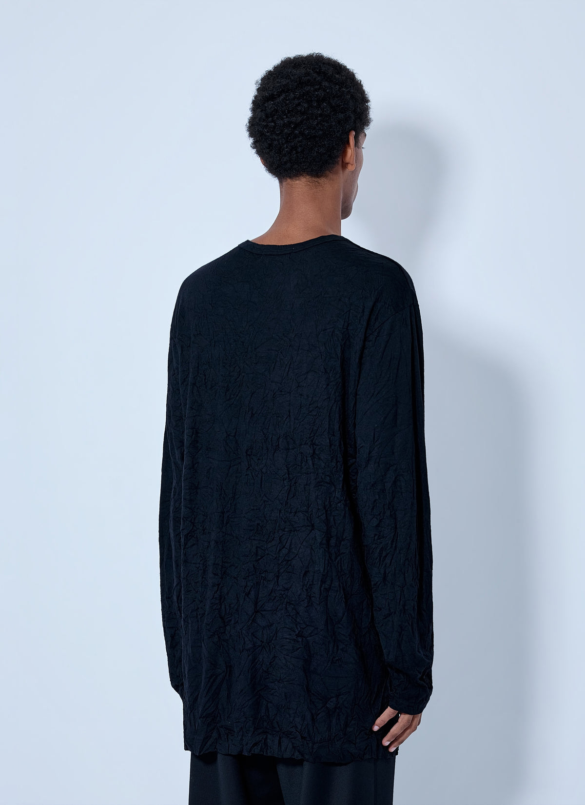 Yohji Yamamoto Men Round Neck Long Sleeve T-Shirt YOHJI YAMAMOTO