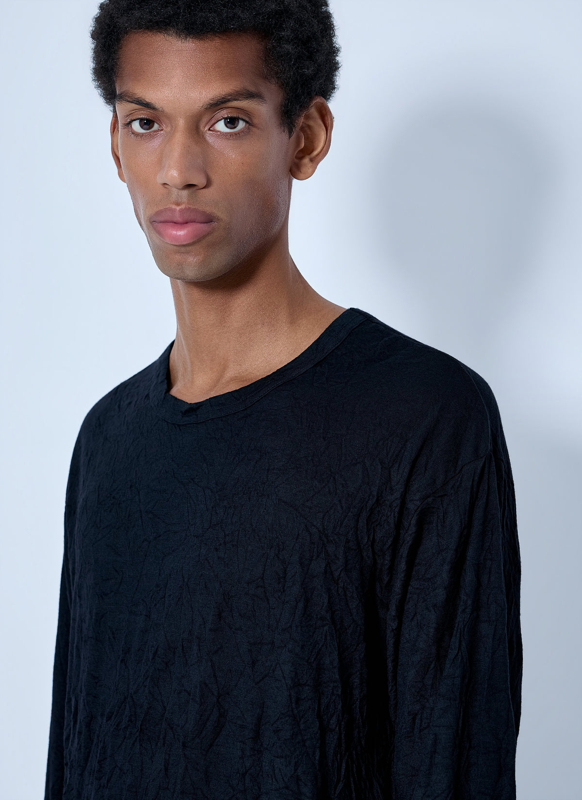 Yohji Yamamoto Men Round Neck Long Sleeve T-Shirt YOHJI YAMAMOTO