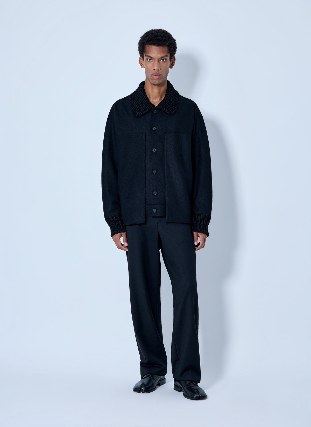 Yohji Yamamoto Men Rib Detail Blouson YOHJI YAMAMOTO