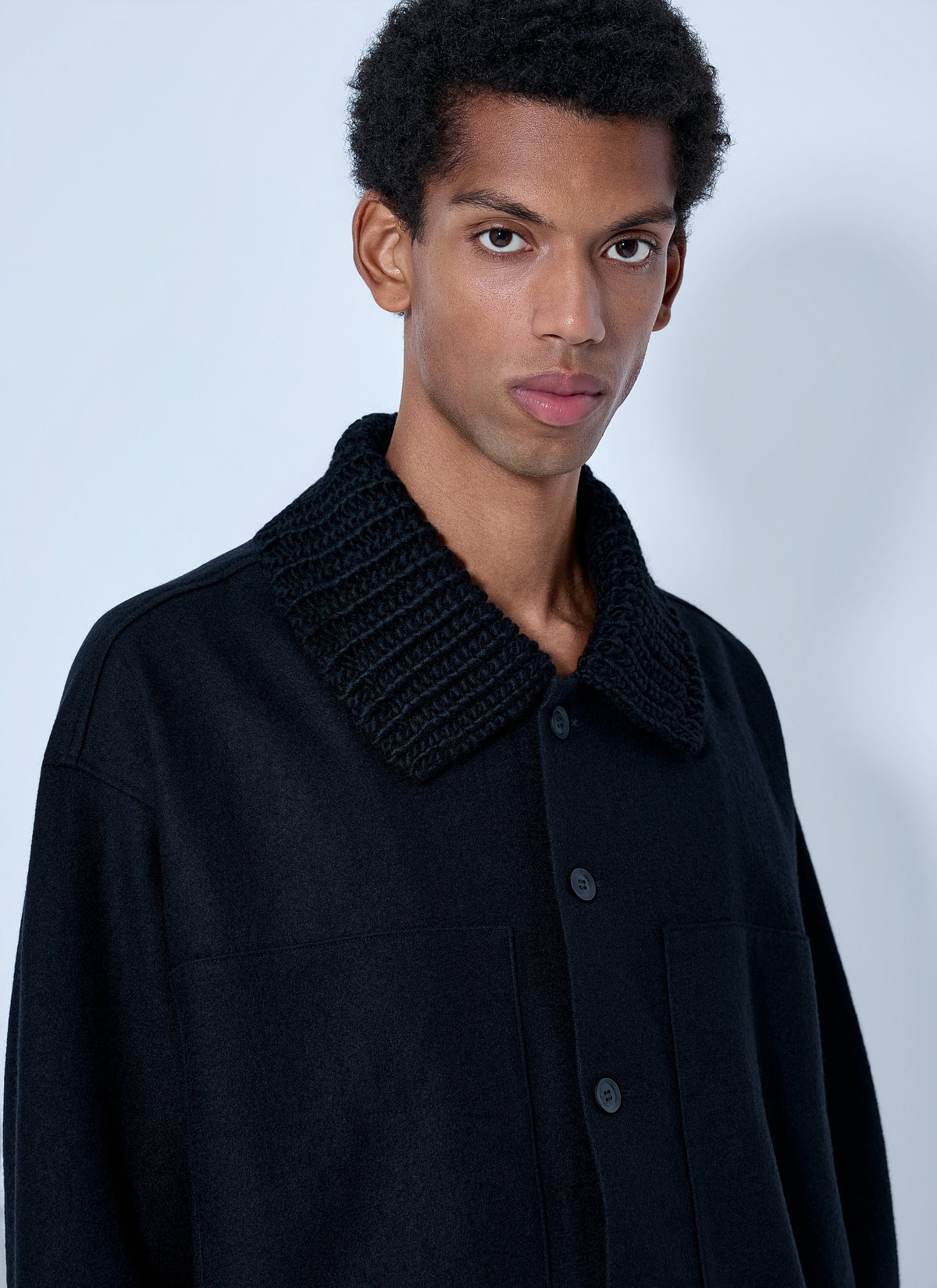 Yohji Yamamoto Men Rib Detail Blouson YOHJI YAMAMOTO