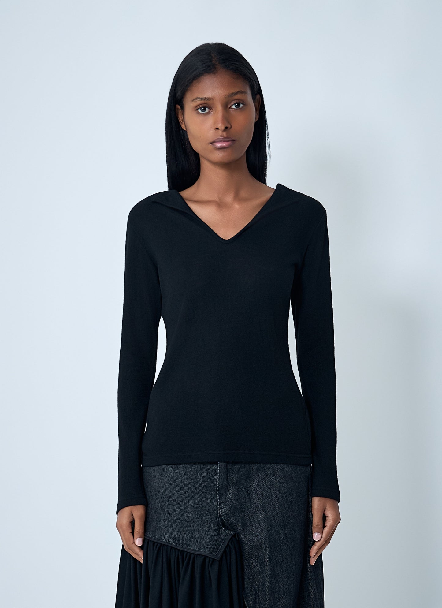 Yohji Yamamoto Women Lace-Up Wool Sweater YOHJI YAMAMOTO